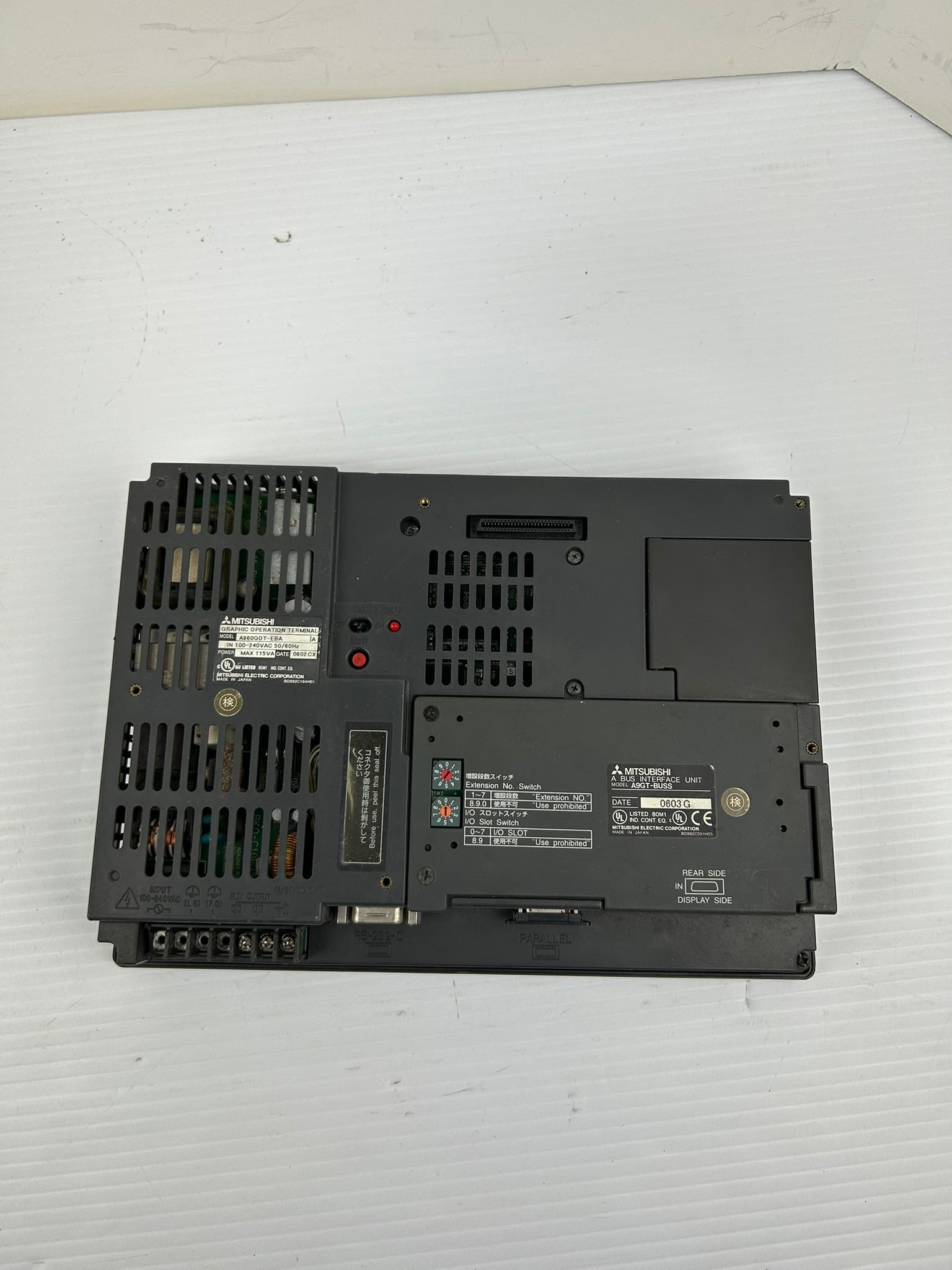 Mitsubishi A960GOT-EBA Graphic Operation Terminal Series A with A9GT-BUSS