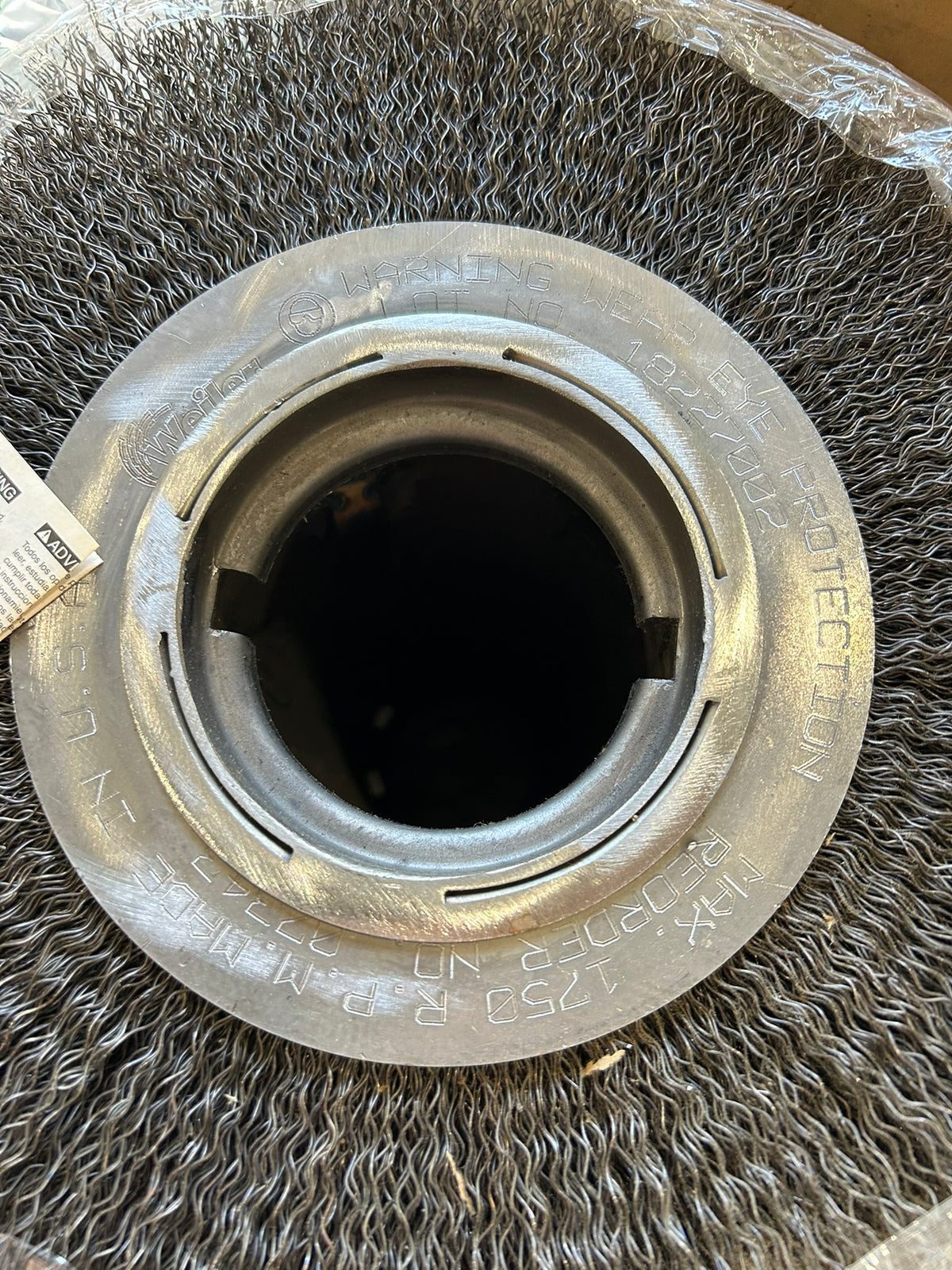 Weiler 07343 Crimped Wire Wheel Brush 12" Wide x 3-1/4" ID CAB728 728F/46 30106