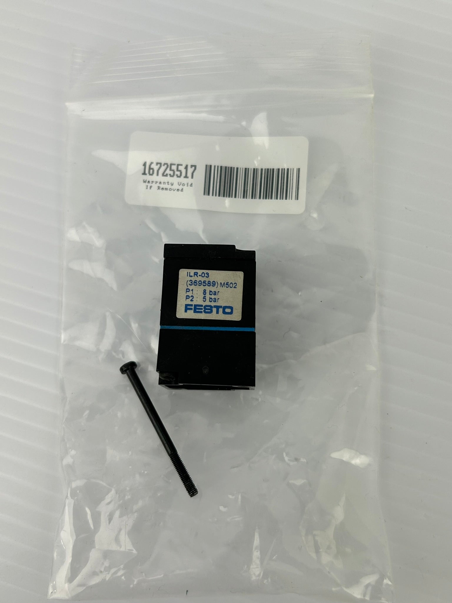 Festo ILR-03 369589 M502 Pressure Regulator 8 bar