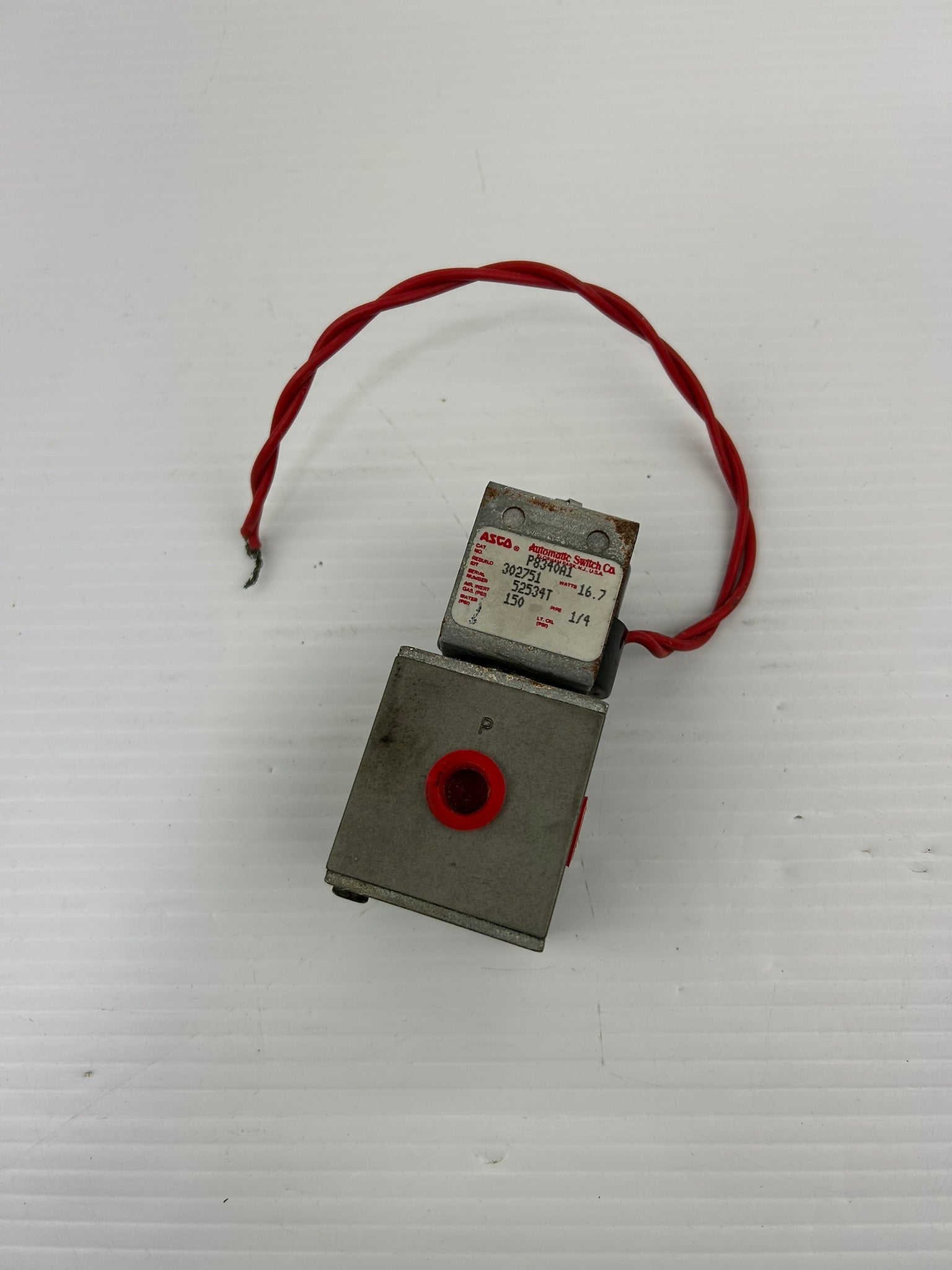 ASCO P8340A1 Solenoid Valve 16.7 Watts