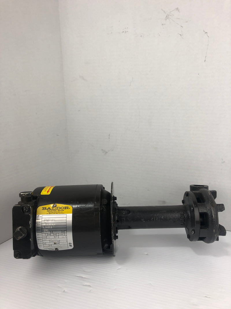 Gusher 9025-LONG Coolant Pump With Baldor 1/4HP Motor 34G226-231 3450RPM 3PH