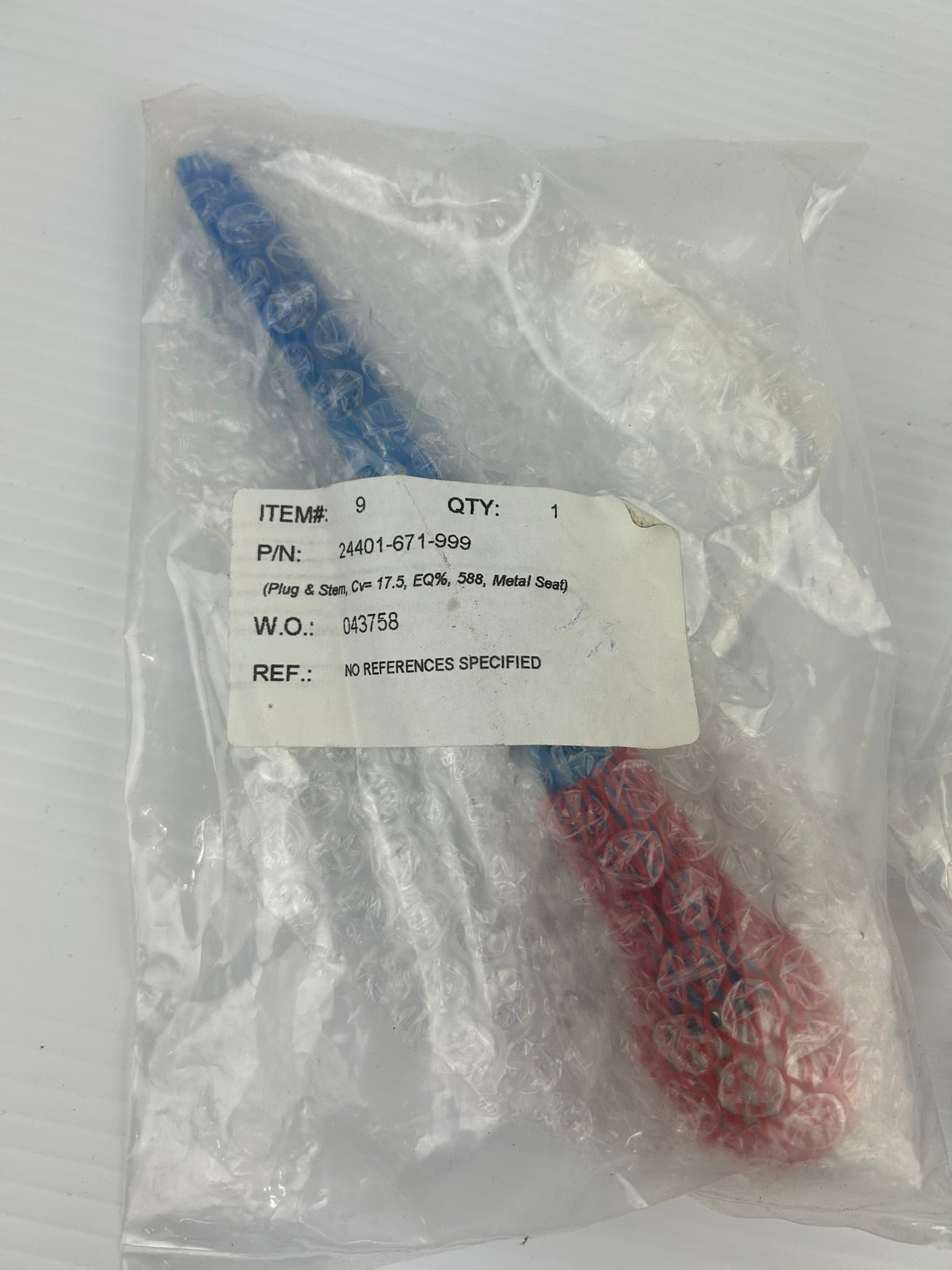 Baumann 24401-671-999 Plug & Stem Assembly