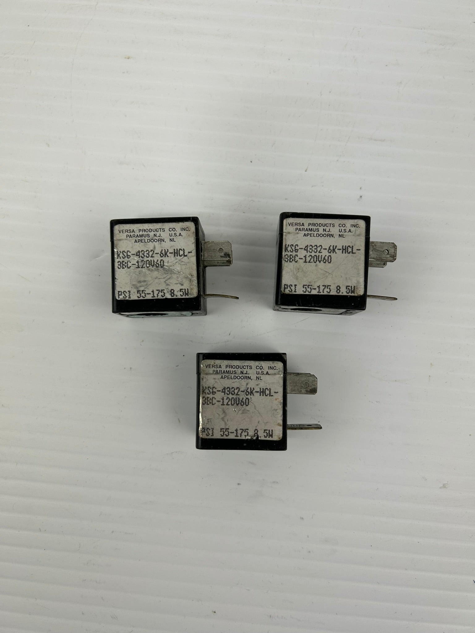 Versa KSG-4332-6K-HCL-3BC-120V60 Solenoid Valve Coil - Lot of 3