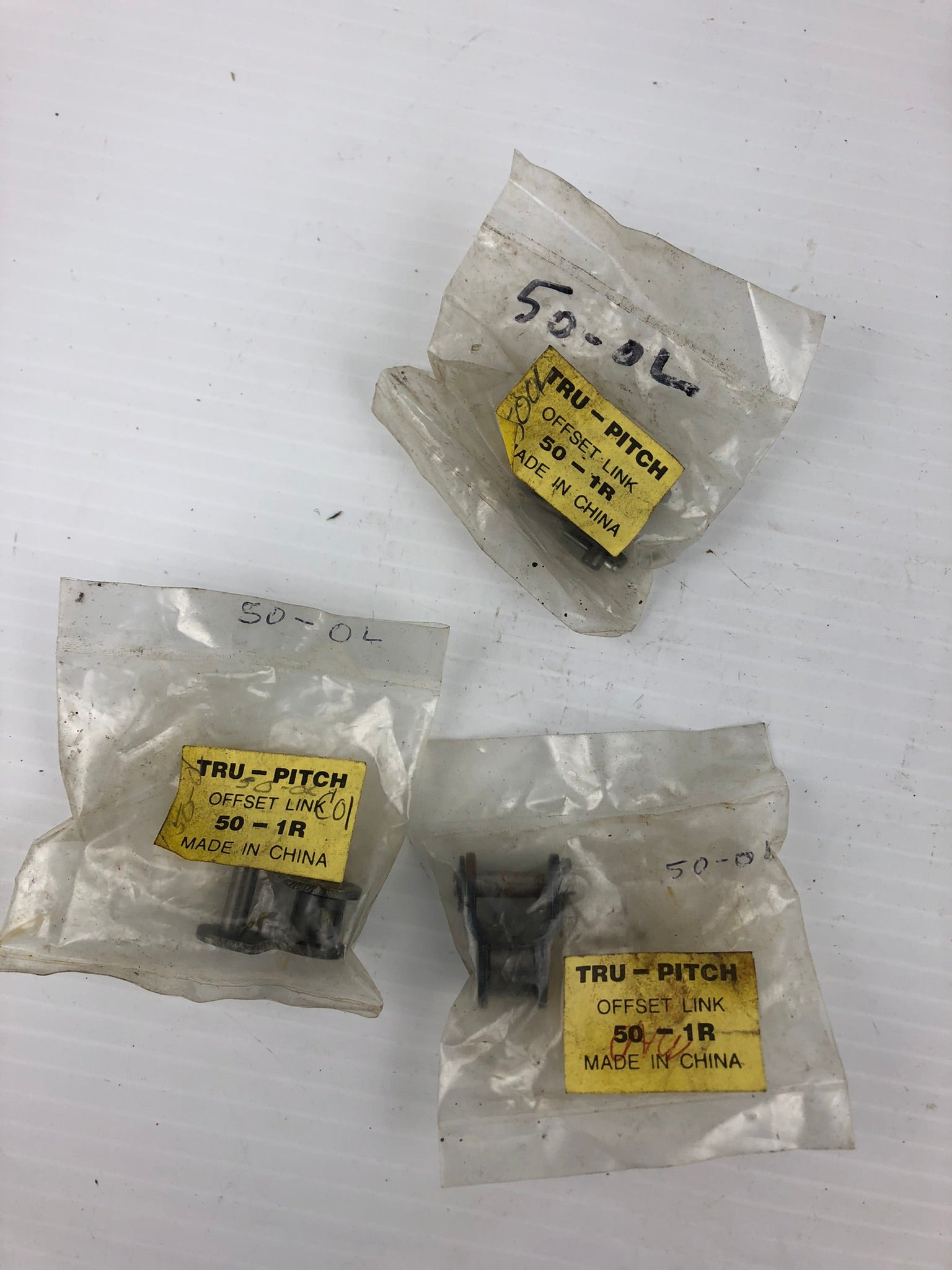 Tru-Pitch 50-1R Offset Chain Link - Lot of 3