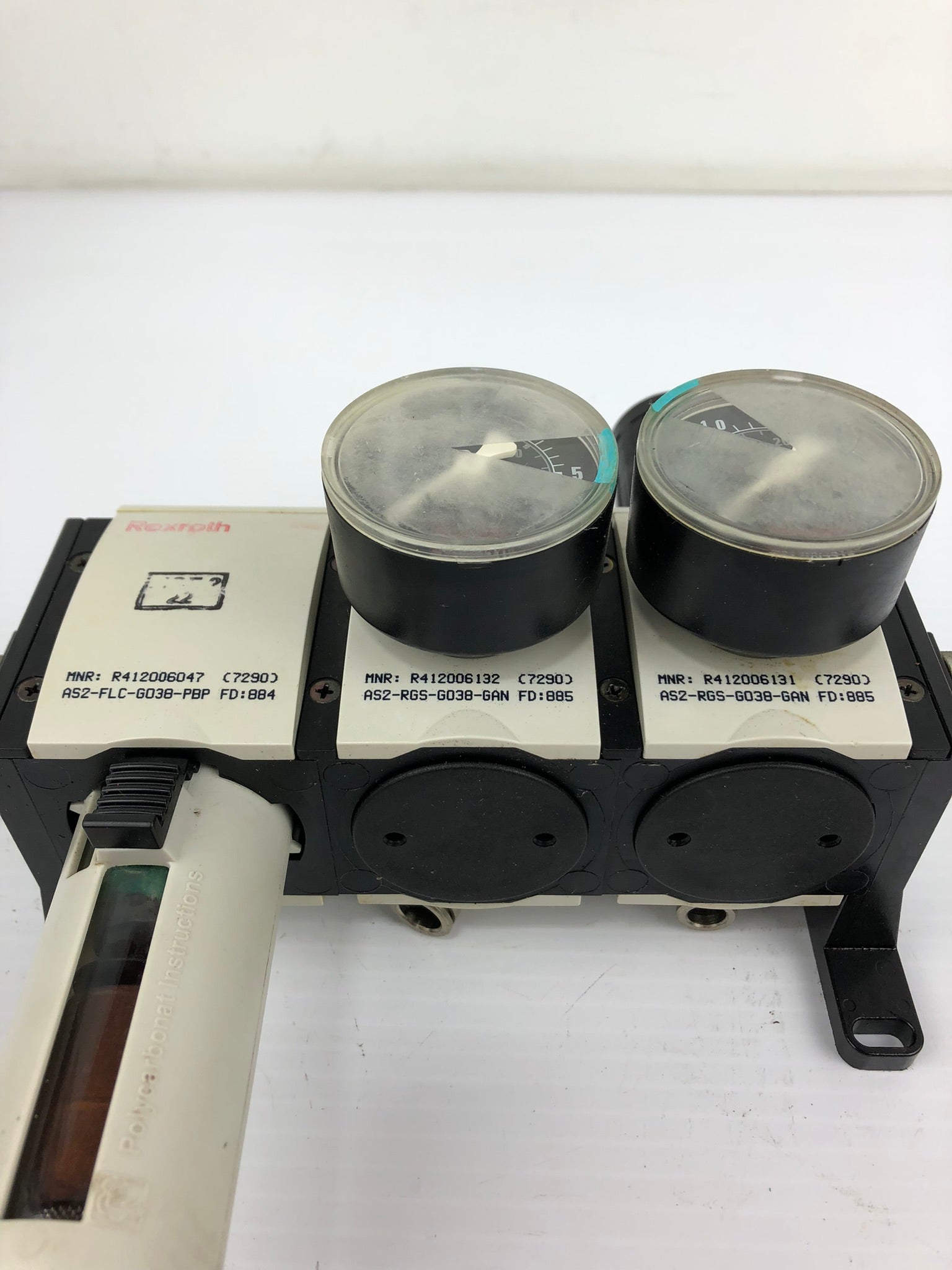 Rexroth AS2-FLC-G038-PBP Pneumatic Pressure System with Gauges and Lubricator
