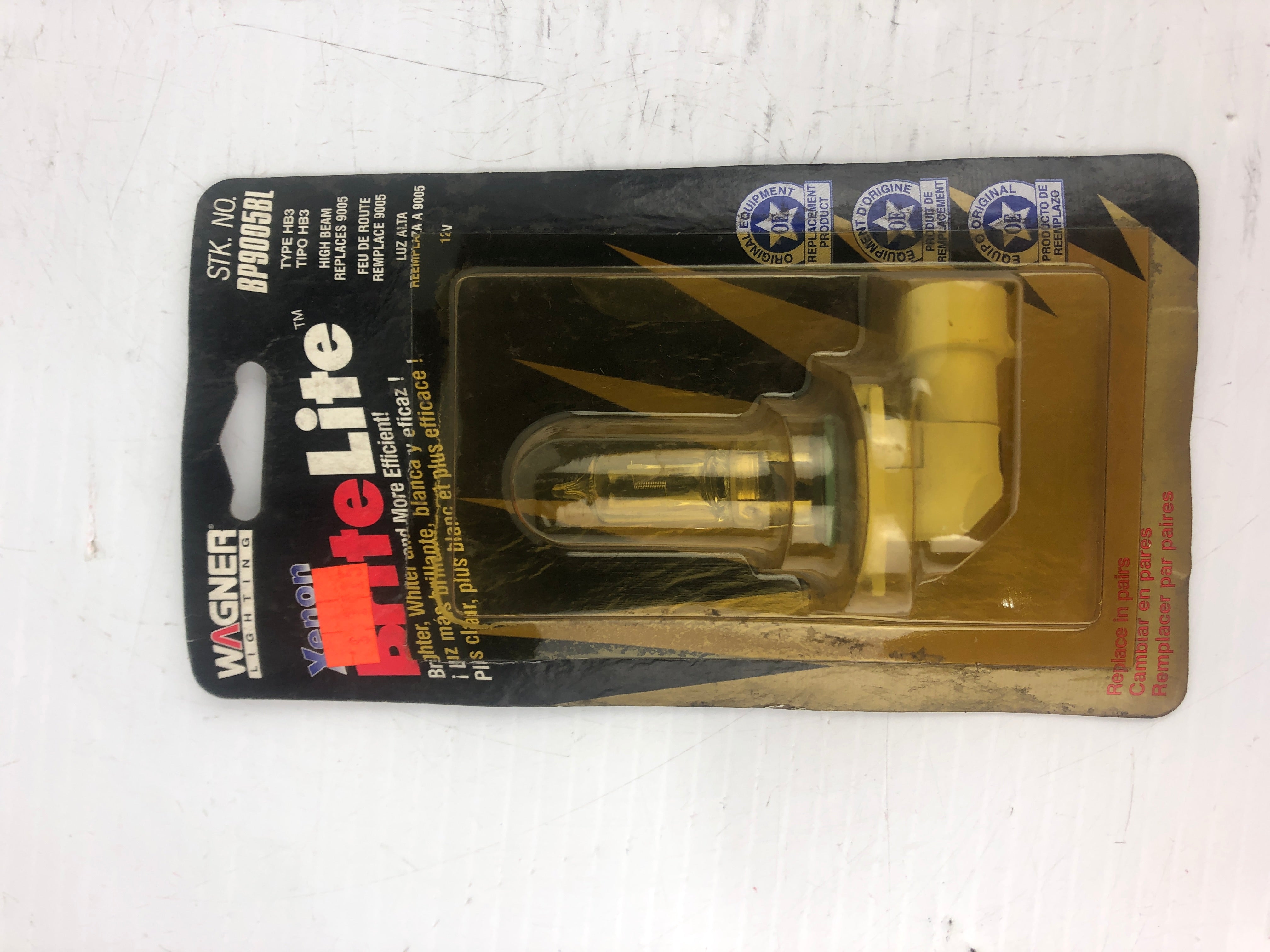 Wagner BP9005BL Xenon BriteLite Replacement Head Light Bulb - Lot of 2