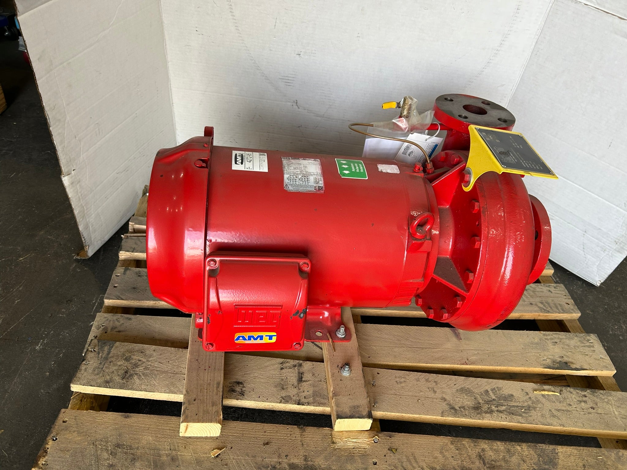 Patterson Fire Pump E2D11A-C4M 15HP WEG Motor 230/460V 1770RPM 4x3 Fire Pump