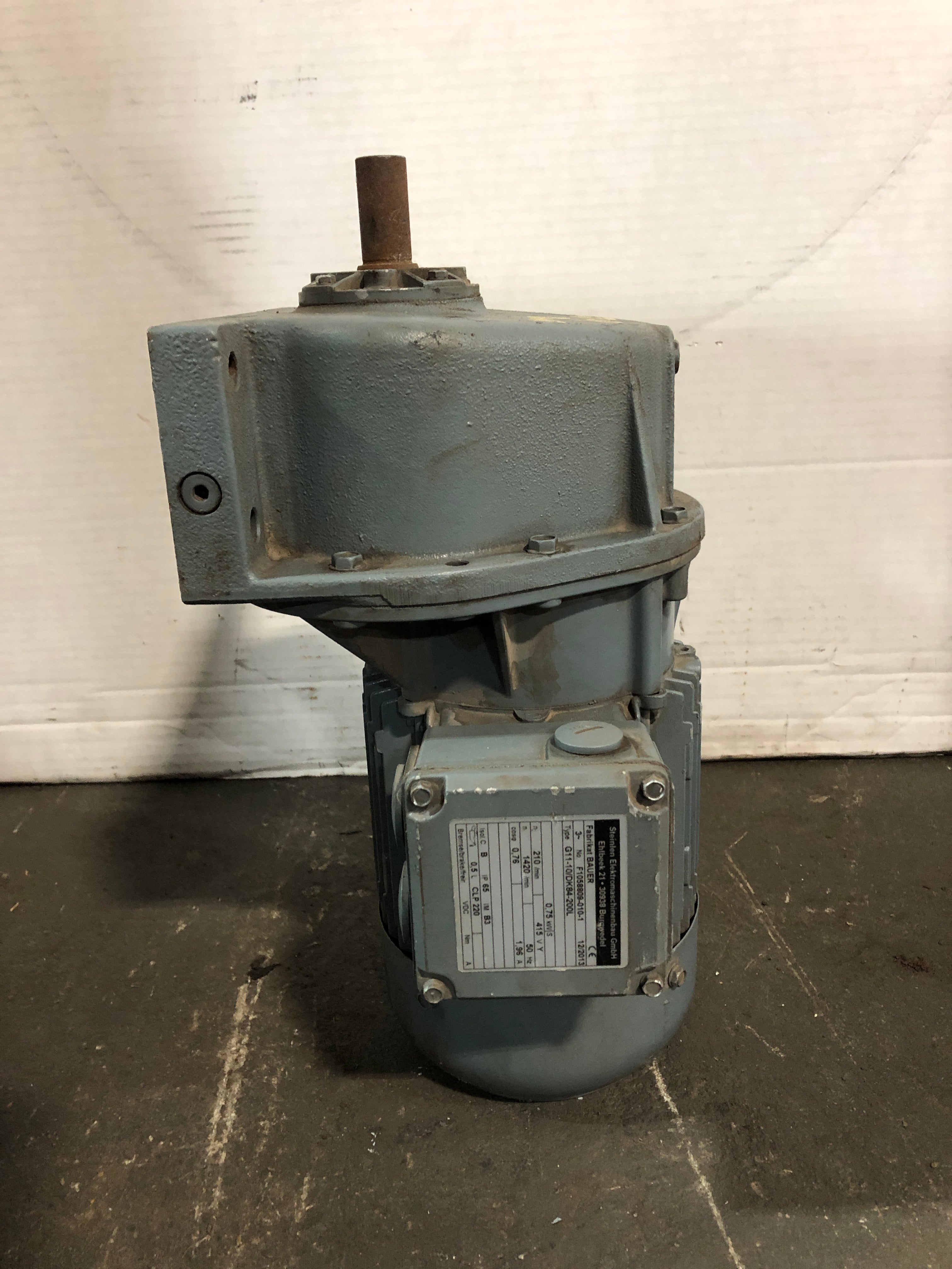 Bauer F1058809-010-1 Gearmotor G11-10/DK84-200L 415V 1,96A 50Hz 0,75kW