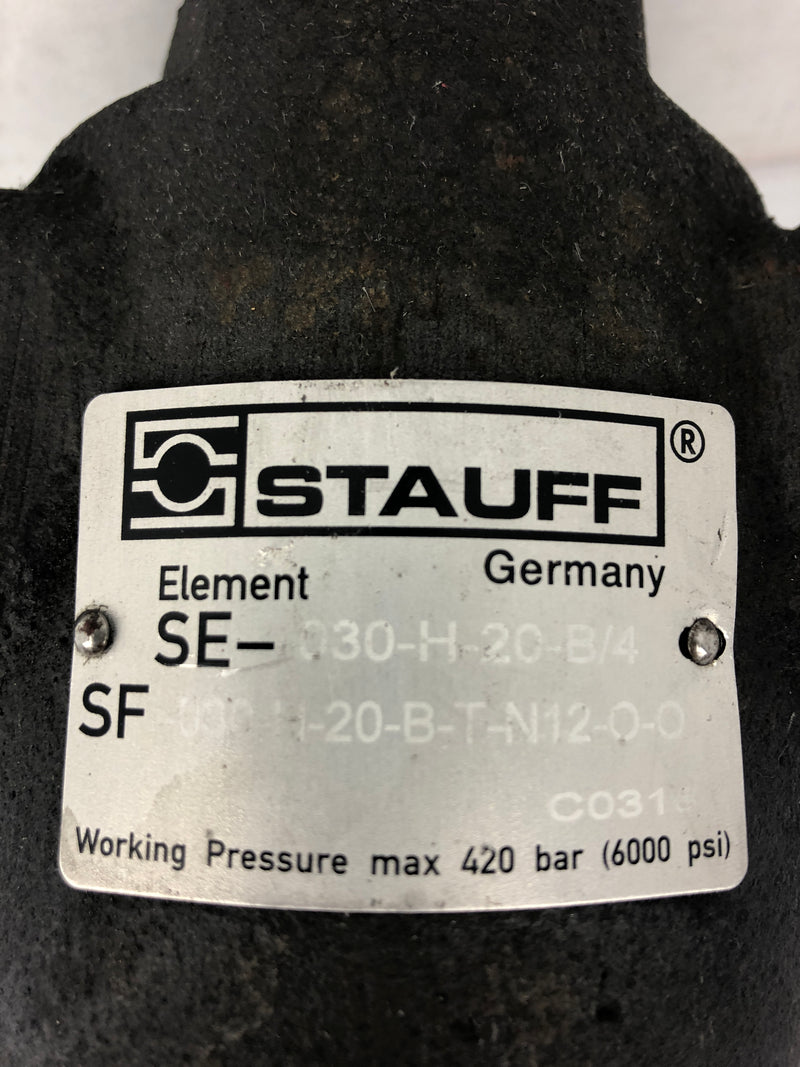Stauff SE-030-H-20-B/4 Hydraulic Filter Element 6000PSI 420bar
