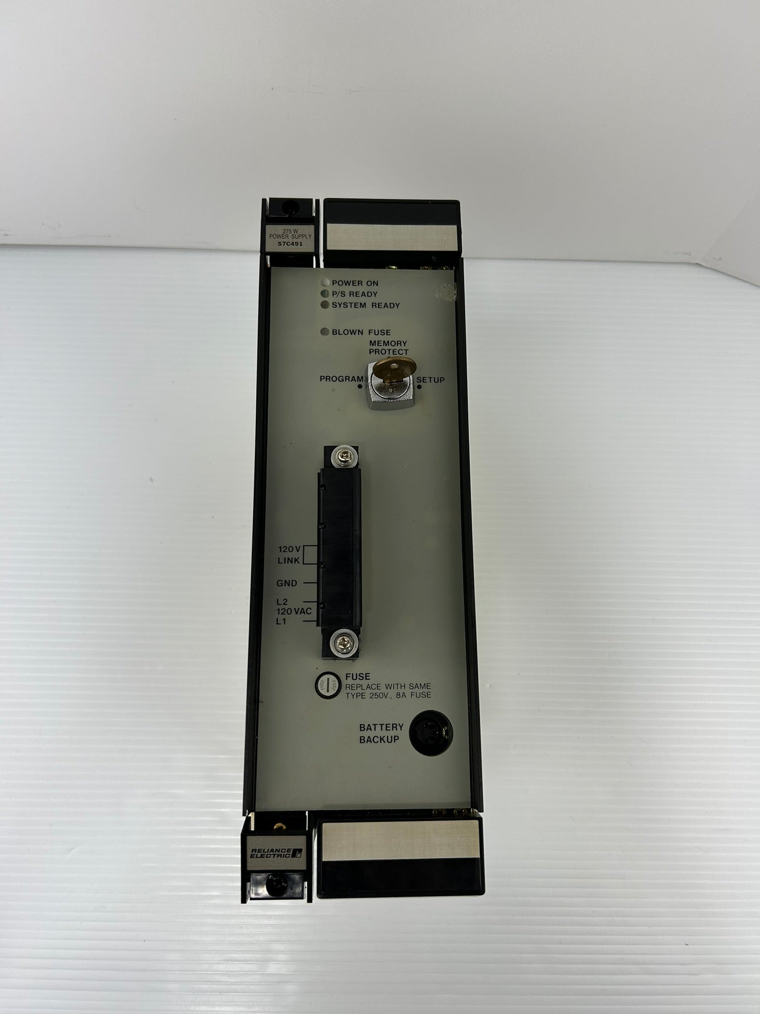 Reliance Electric 57C491 Automax Power Supply 275W Lorain ES281CMB - With Key