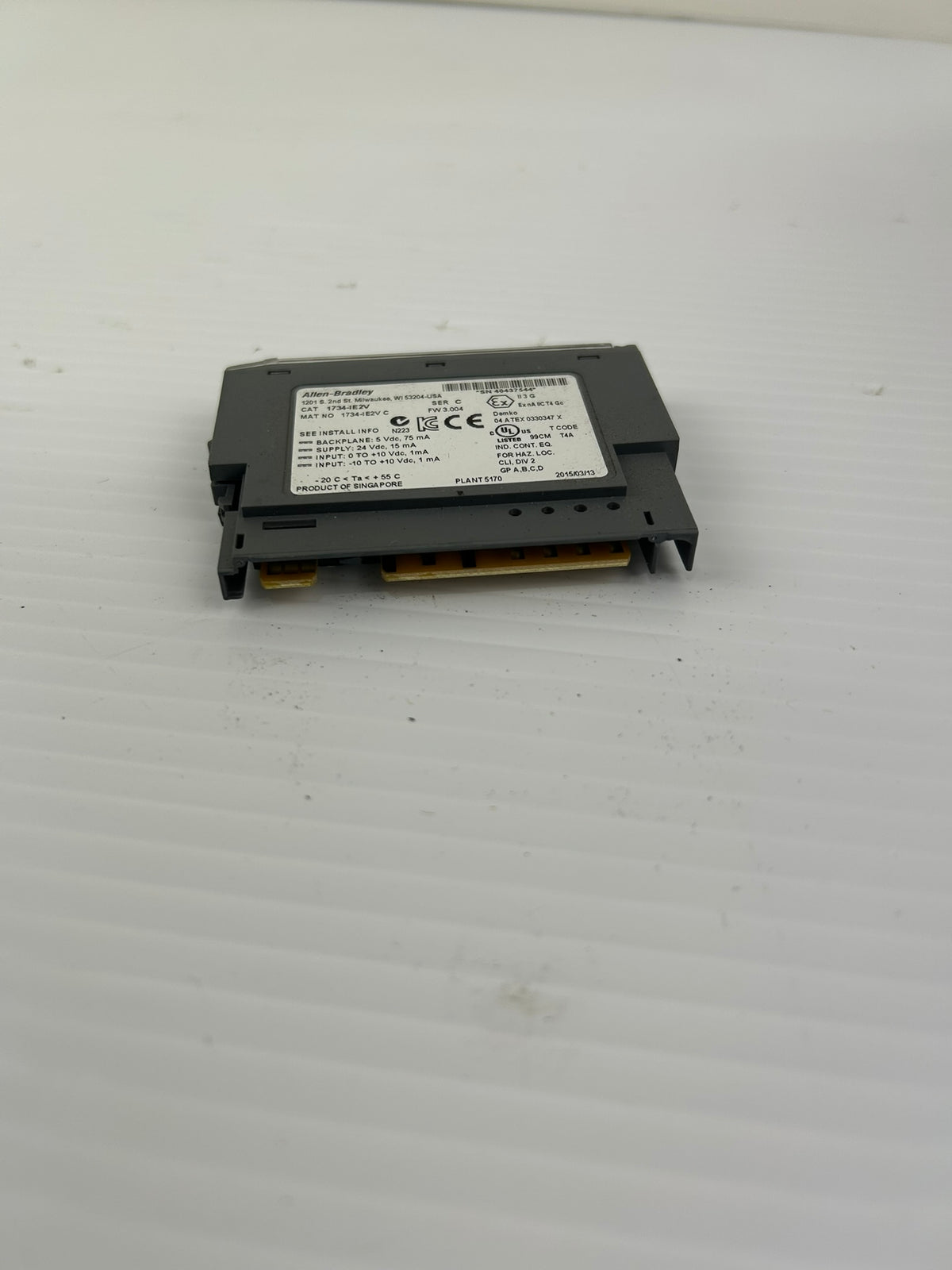 Allen-Bradley 1734-IE2V Input Module Ser C POINT I/O 2-Ch Analog Voltage FW3.004