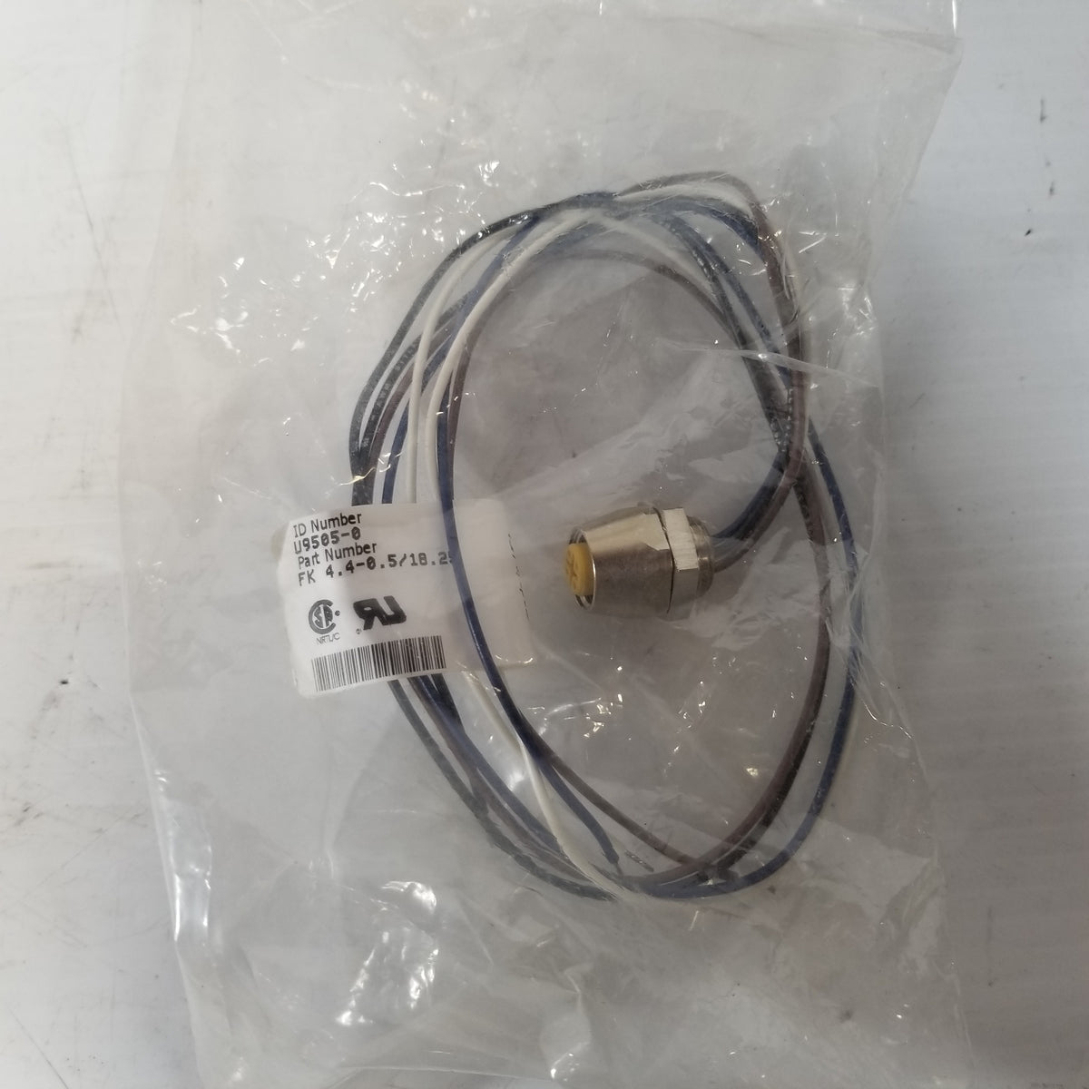 Turck FK 4.4/0.5/18.25 Eurofast Receptacle Female Connector Cable U9505-0