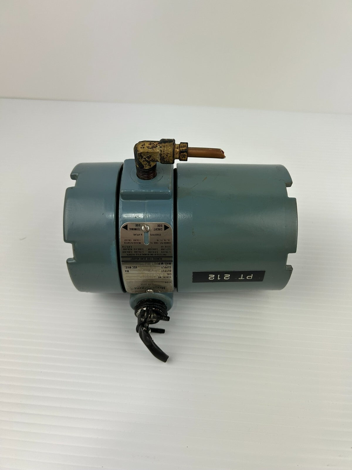 Rosemount 1135F1S1B1 Pressure Transmitter CAL. 3-5 PSIG 4-20mA 45 VDC Max 15 PSI