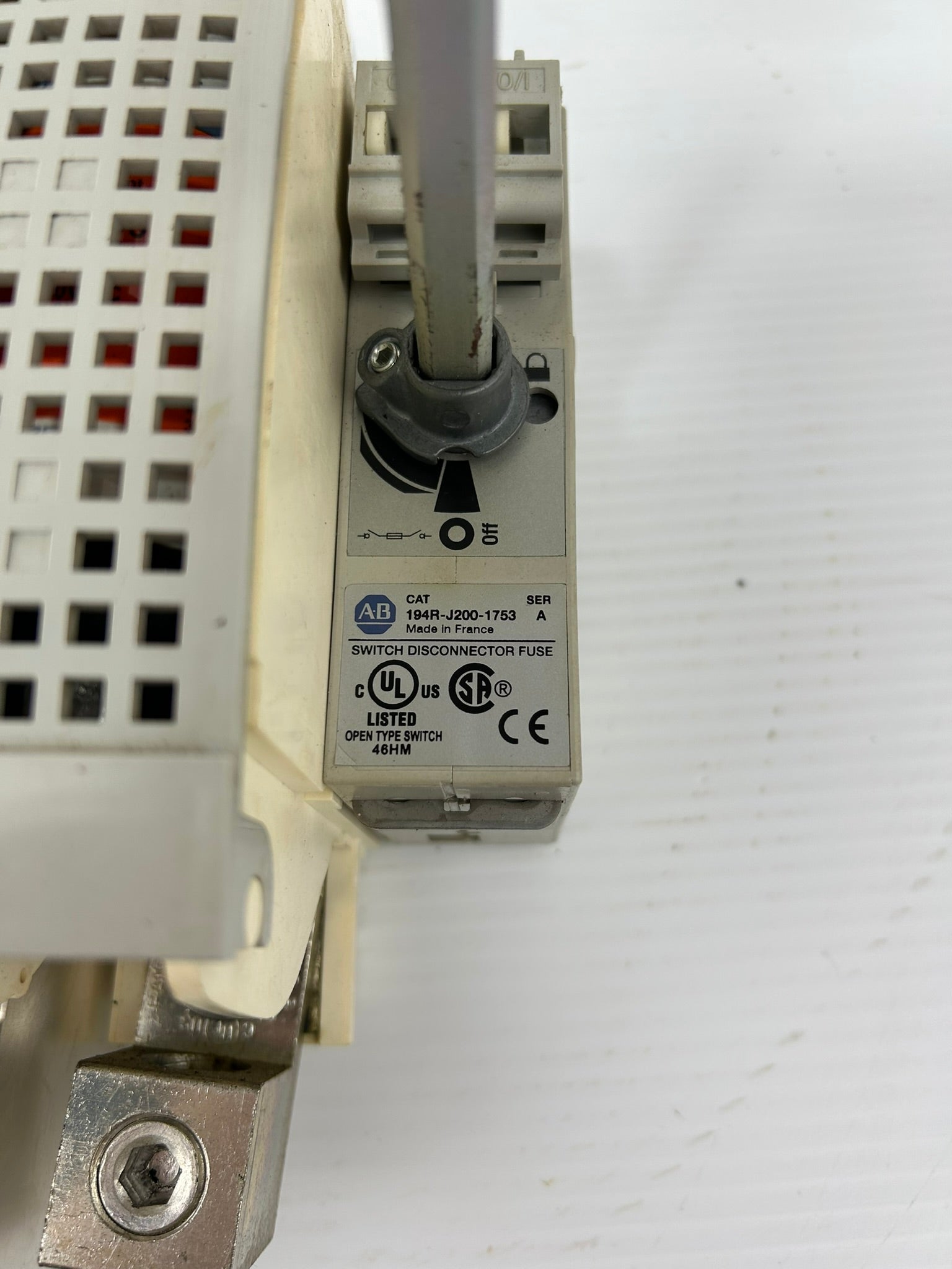 Allen Bradley 194R-J200-1753 Switch DIsconnector Fuse Series A