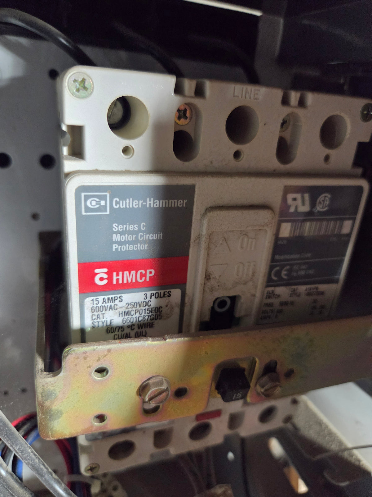 Allen-Bradley MCC Bucket 2113B 3.0HP Size 1 FVNR 3PH 480V 15A Breaker - No Door