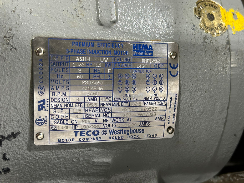 ILG Industries 7517 Blower Westinghouse ASHH UQ Motor Metal Logics, Inc.