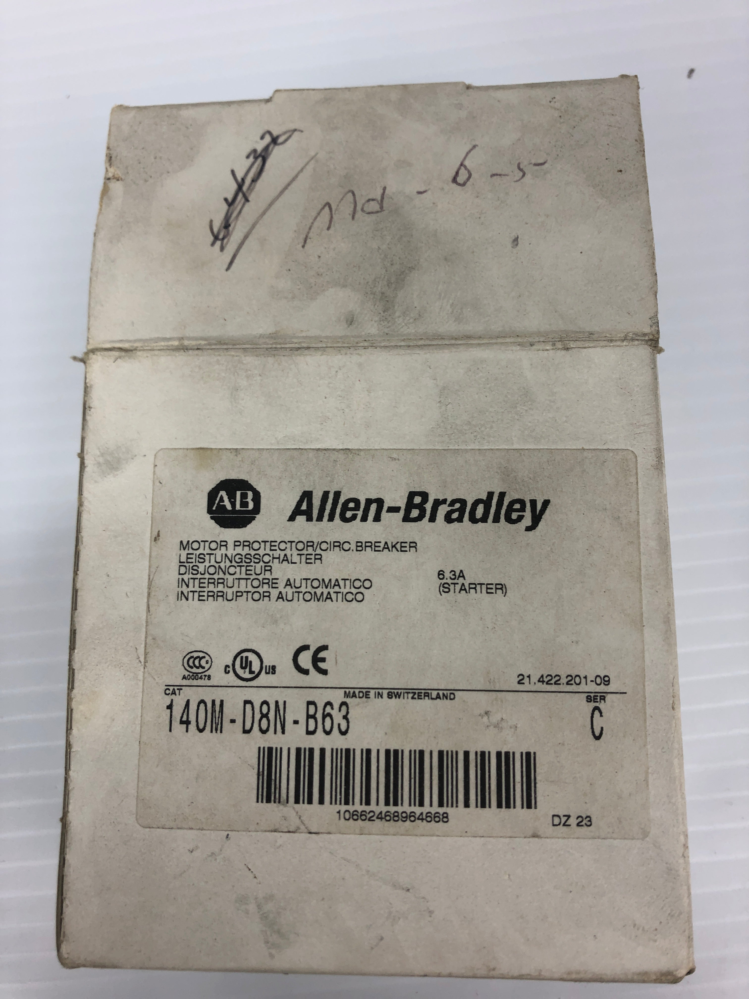 Allen Bradley 140M-D8N-B63 Motor Circuit Protector Series C