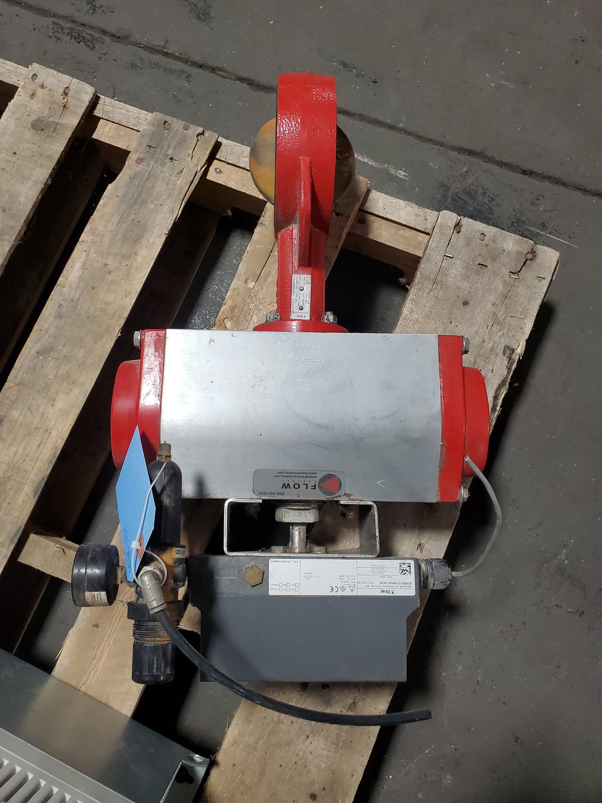 Bray 6A-6DR5010-0NN00-5KA0 i/p Positioner w/ 4" Valve 30 Flow Control Assembly