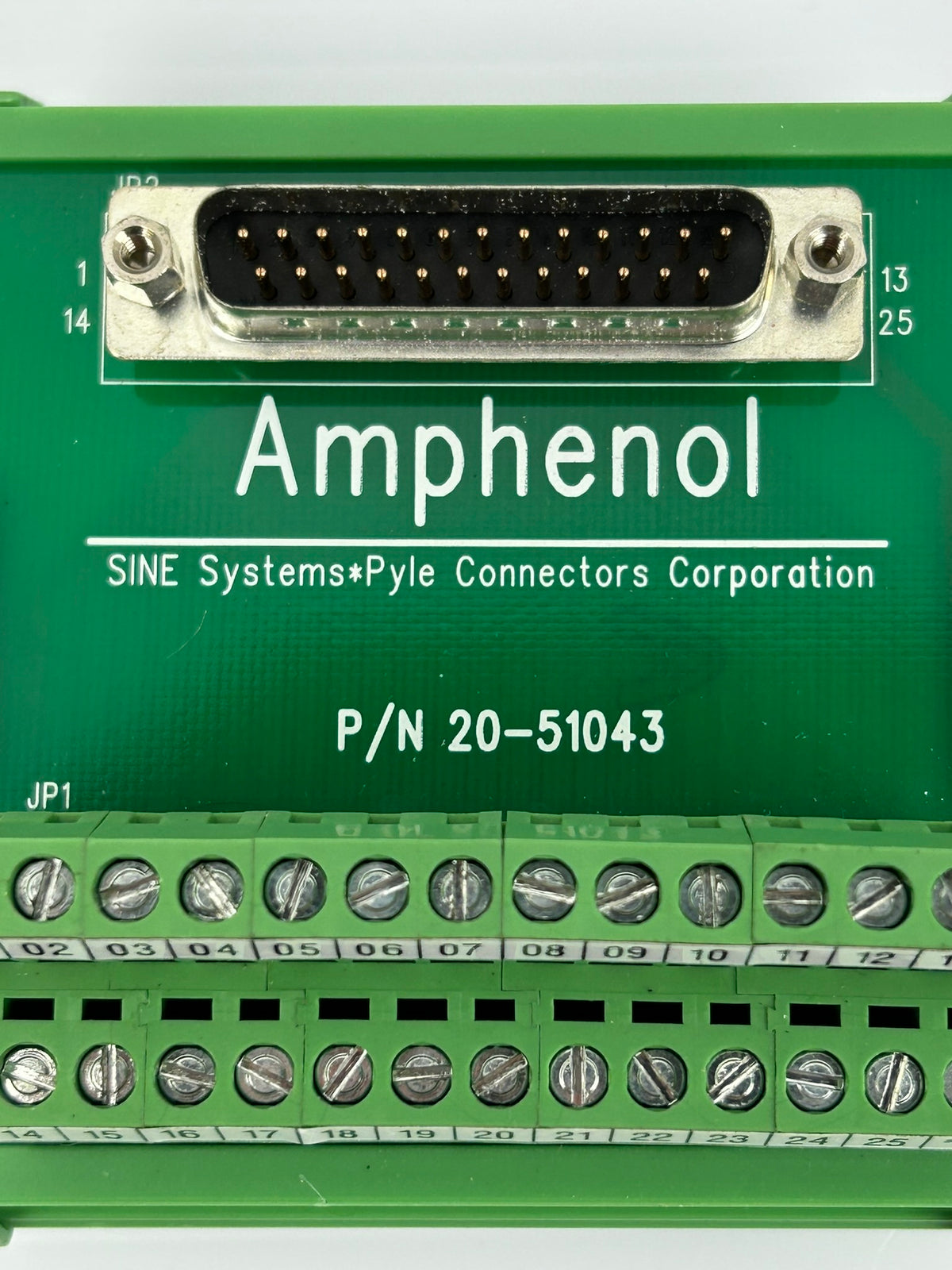Amphenol 20-51043 Connector Terminal Block - Lot of 2