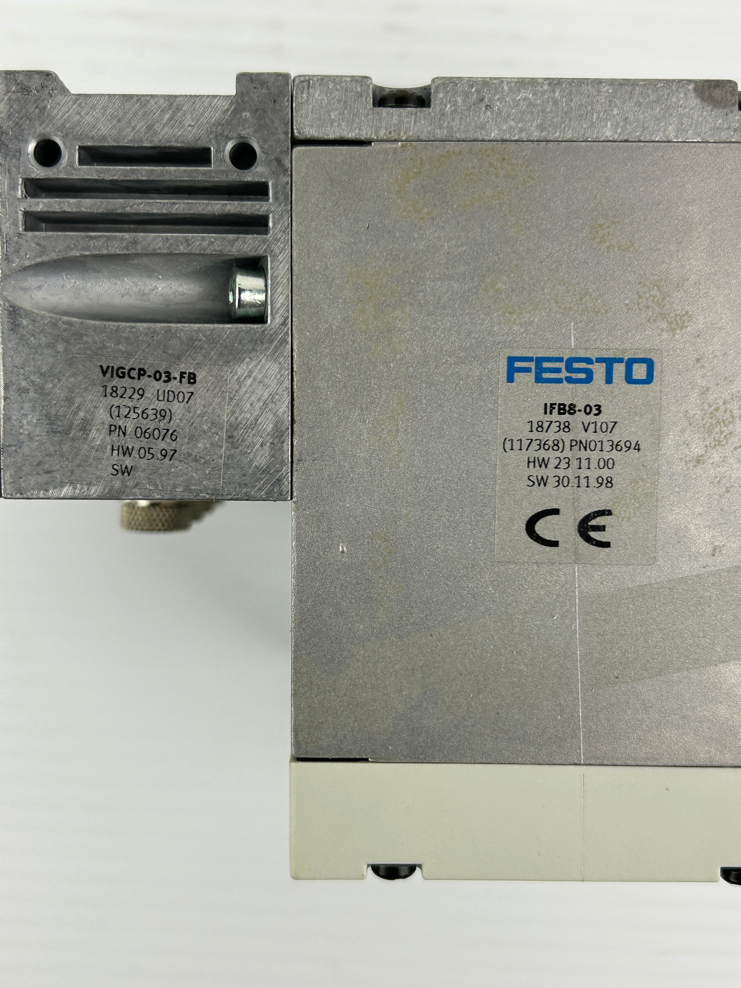 Festo IFB8-03 Control Block Valve Assembly 18738 V107 VIGCP-03-FB CP-FB08-03
