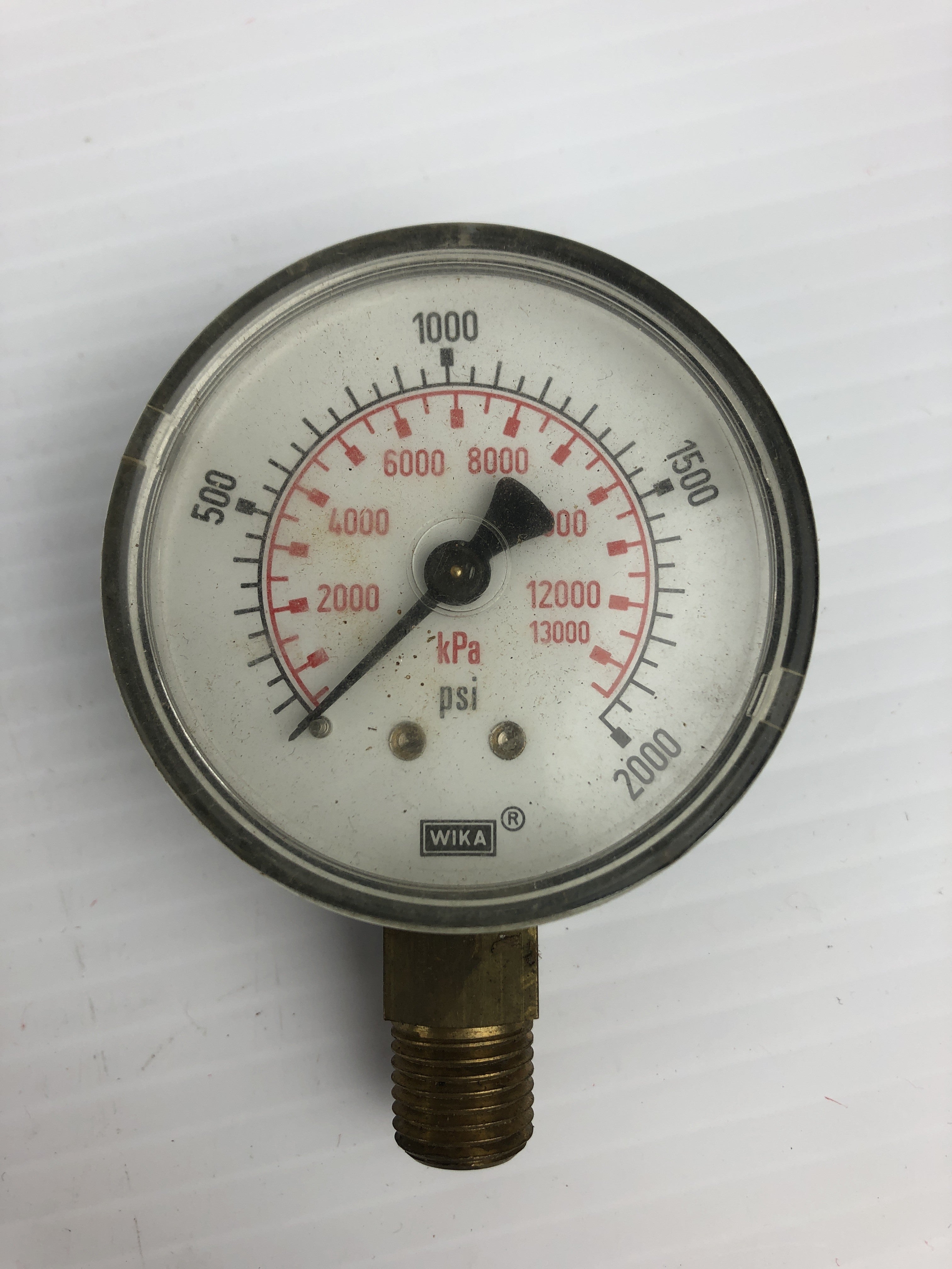 Wika Pressure Gauge 2000 PSI 13000 KPa