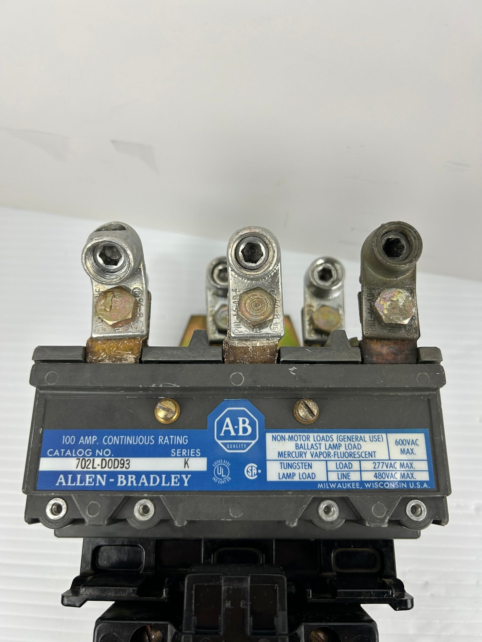 Allen-Bradley 702L-D0D93 Motor Starter Contactor Series K 600VAC