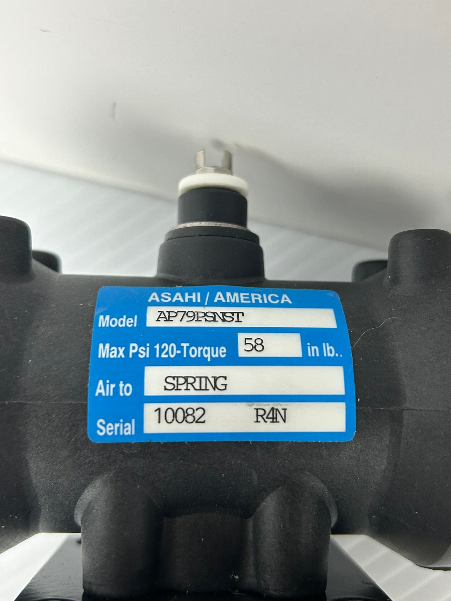Asahi America AP79PSNST Pneumatic Actuator Spring Return with Duo-Bloc Valve