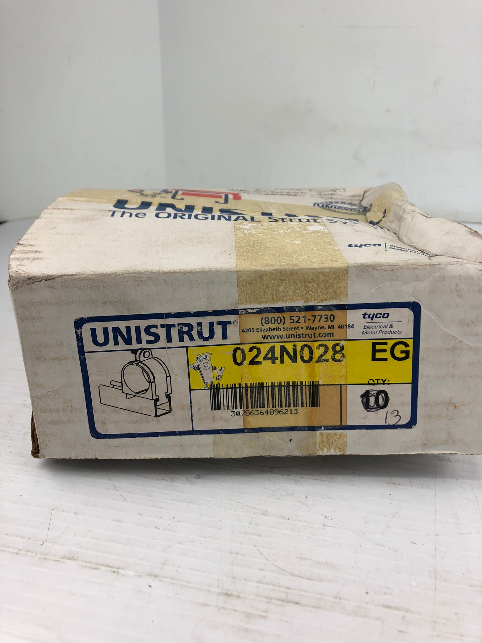Unistrut Tyco Cush-a-Clamp Clamps 024N028 EG - Box of 13