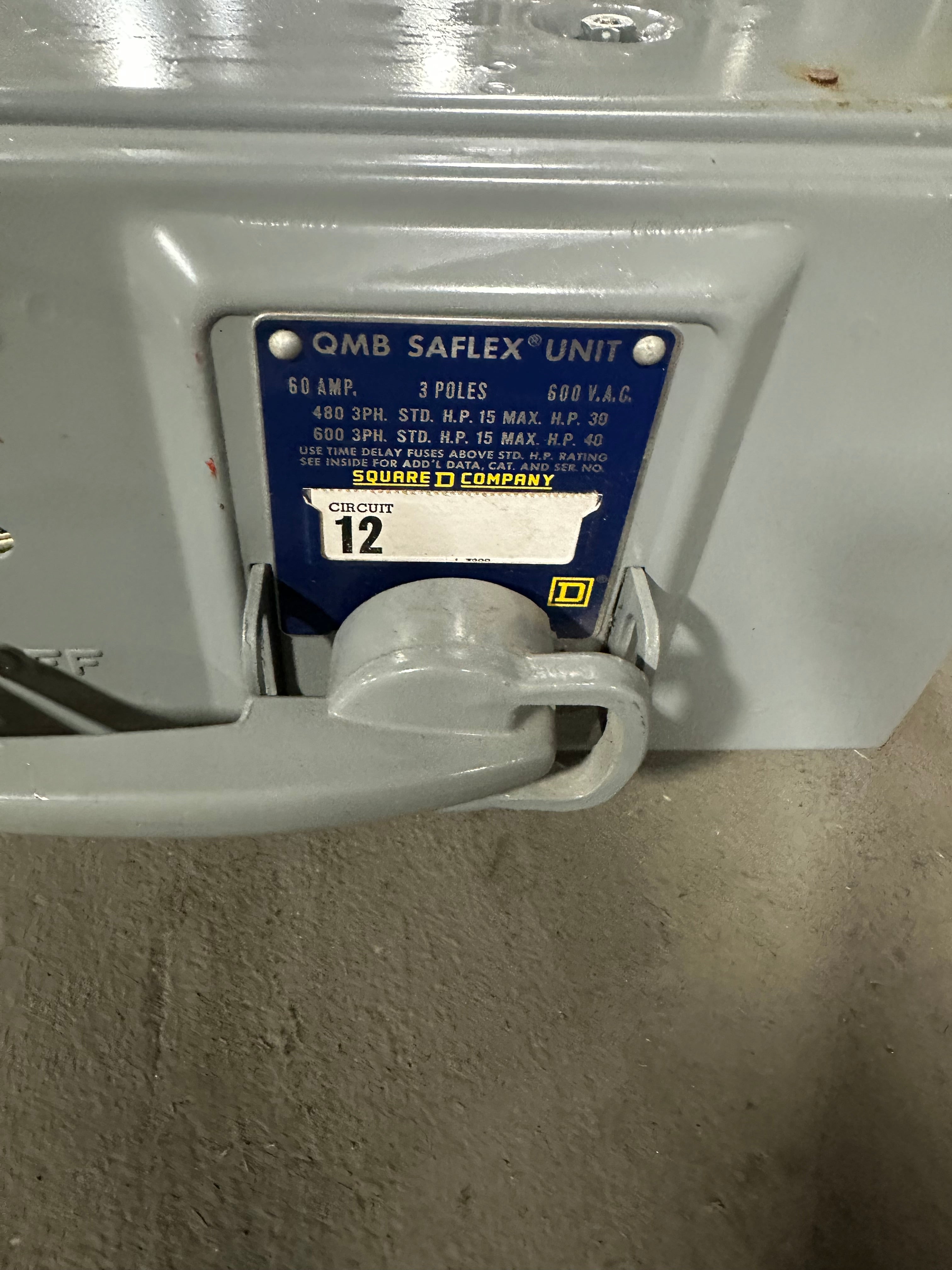 Square D QMB Saflex Twin Switch QMB-3606-T 60 Amps