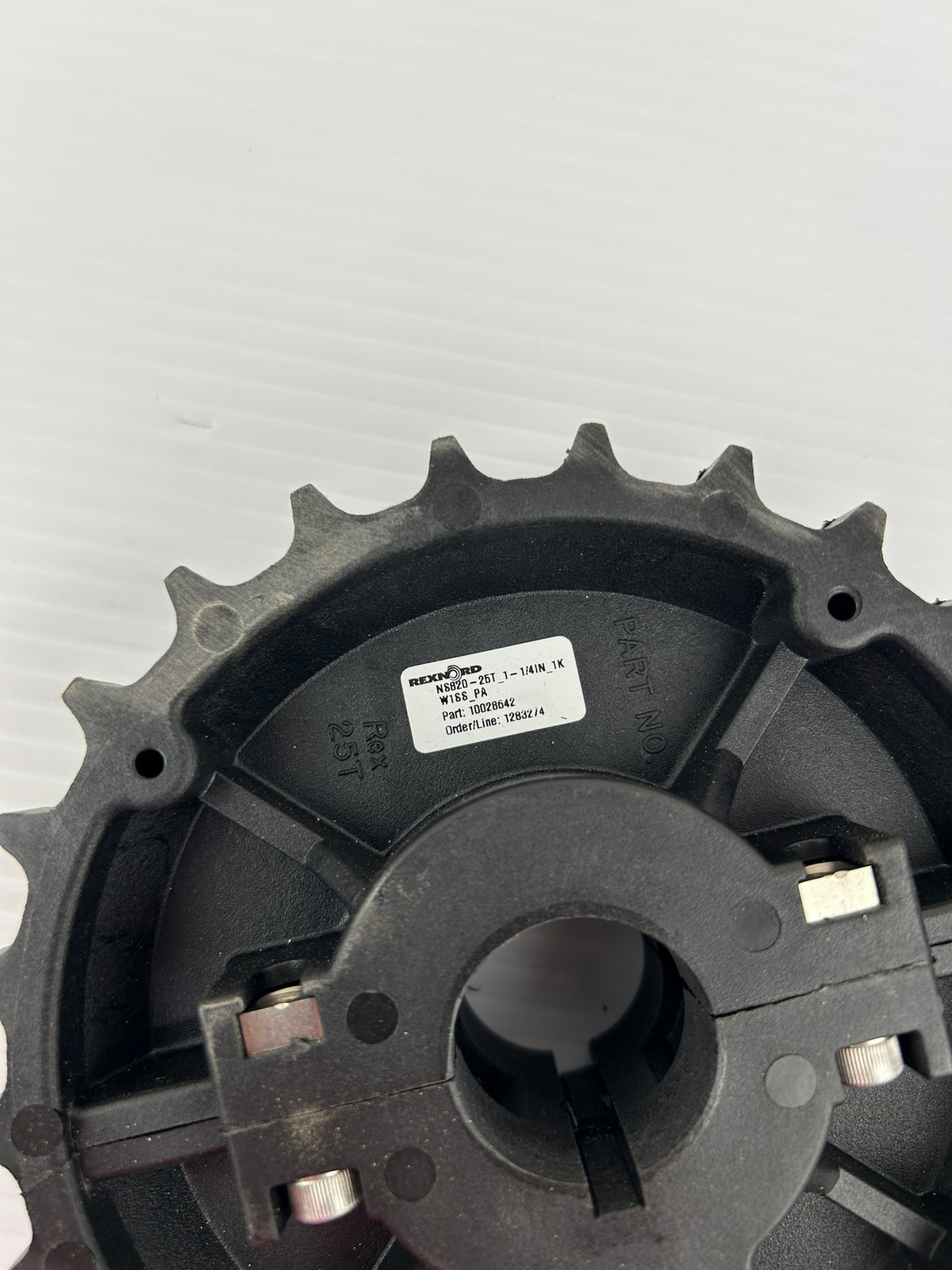 Rexnord NS820-25T 1-1/4IN 1KW1SS PA Molded Split Sprocket Nylon 1-1/4" 10028642