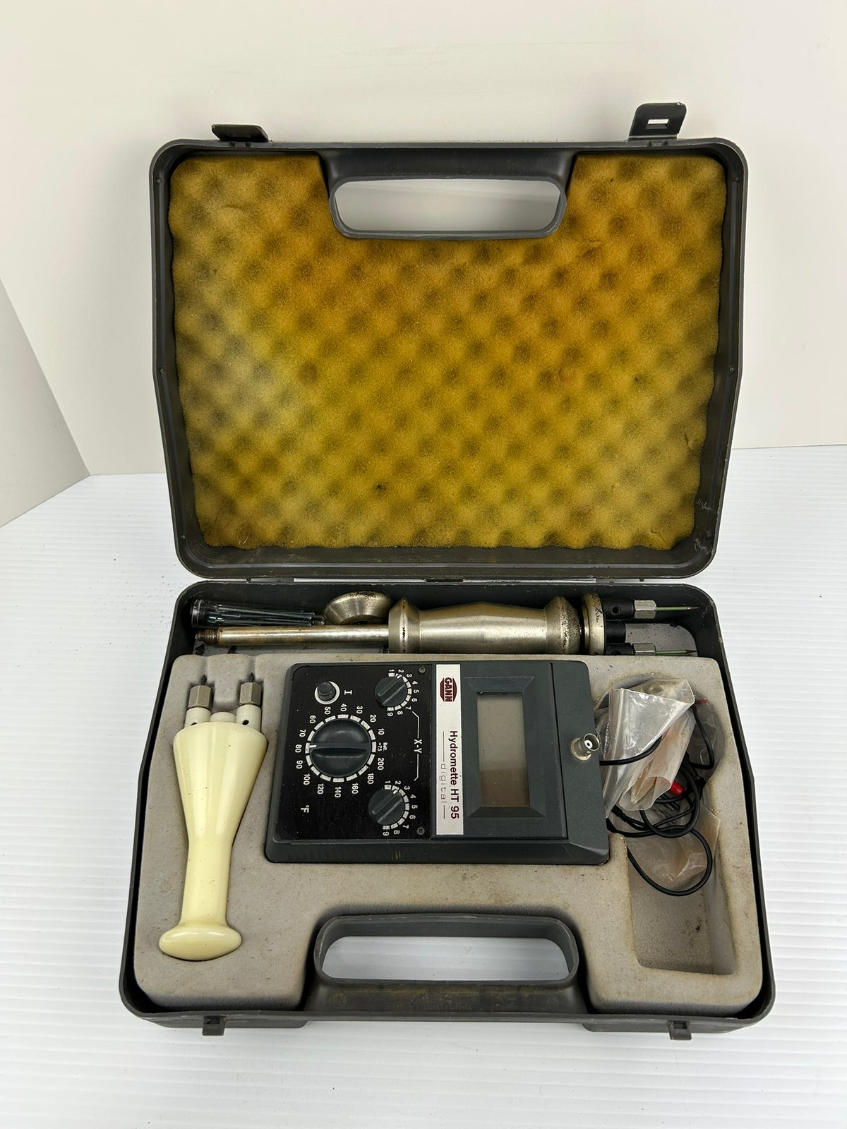 GANN Hydromette HT 95 Digital Wood Moisture Meter with Electrodes Case