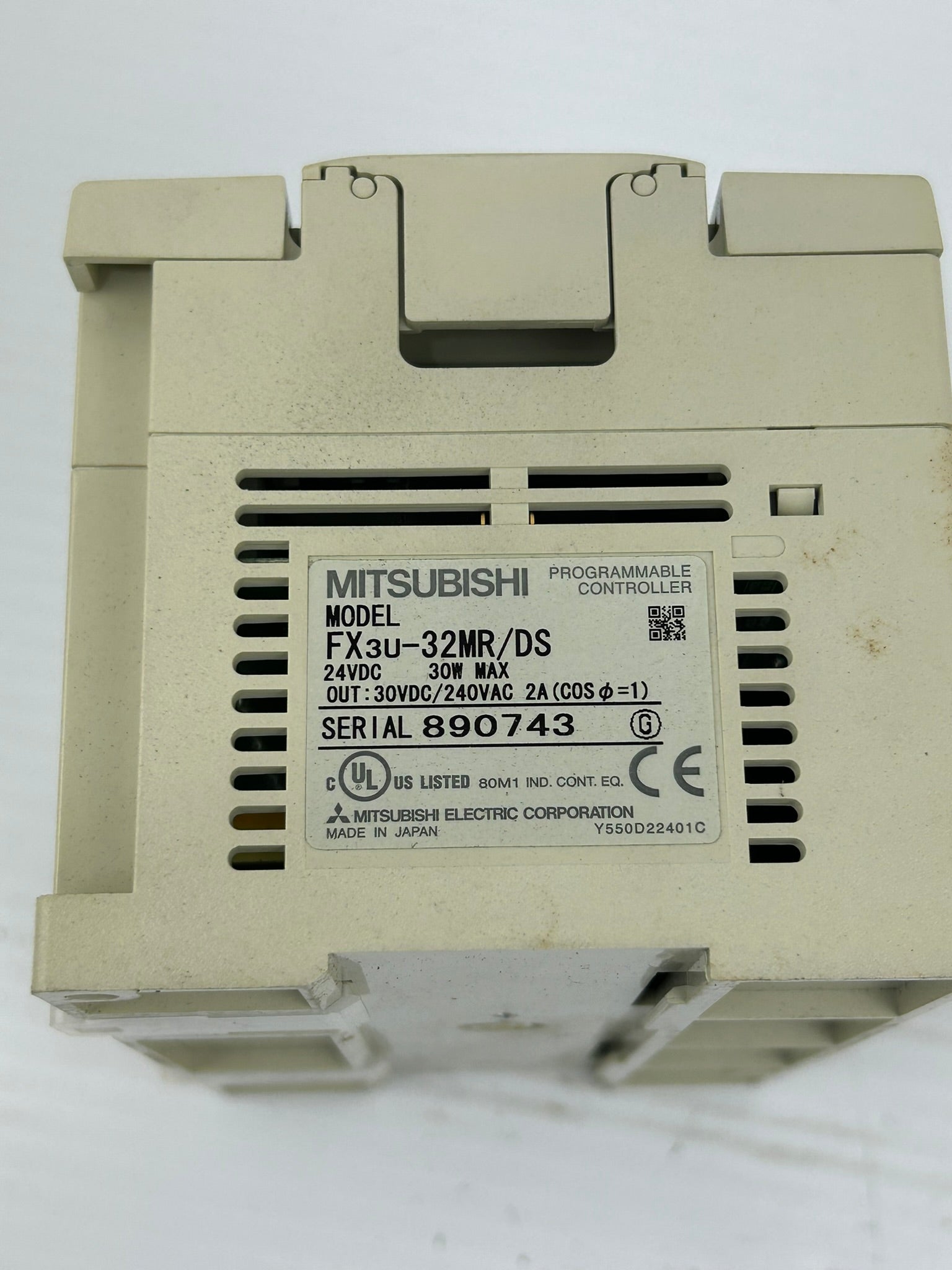 Mitsubishi FX3U-32MR/DC Programmable Controller 24VDC 30W Max