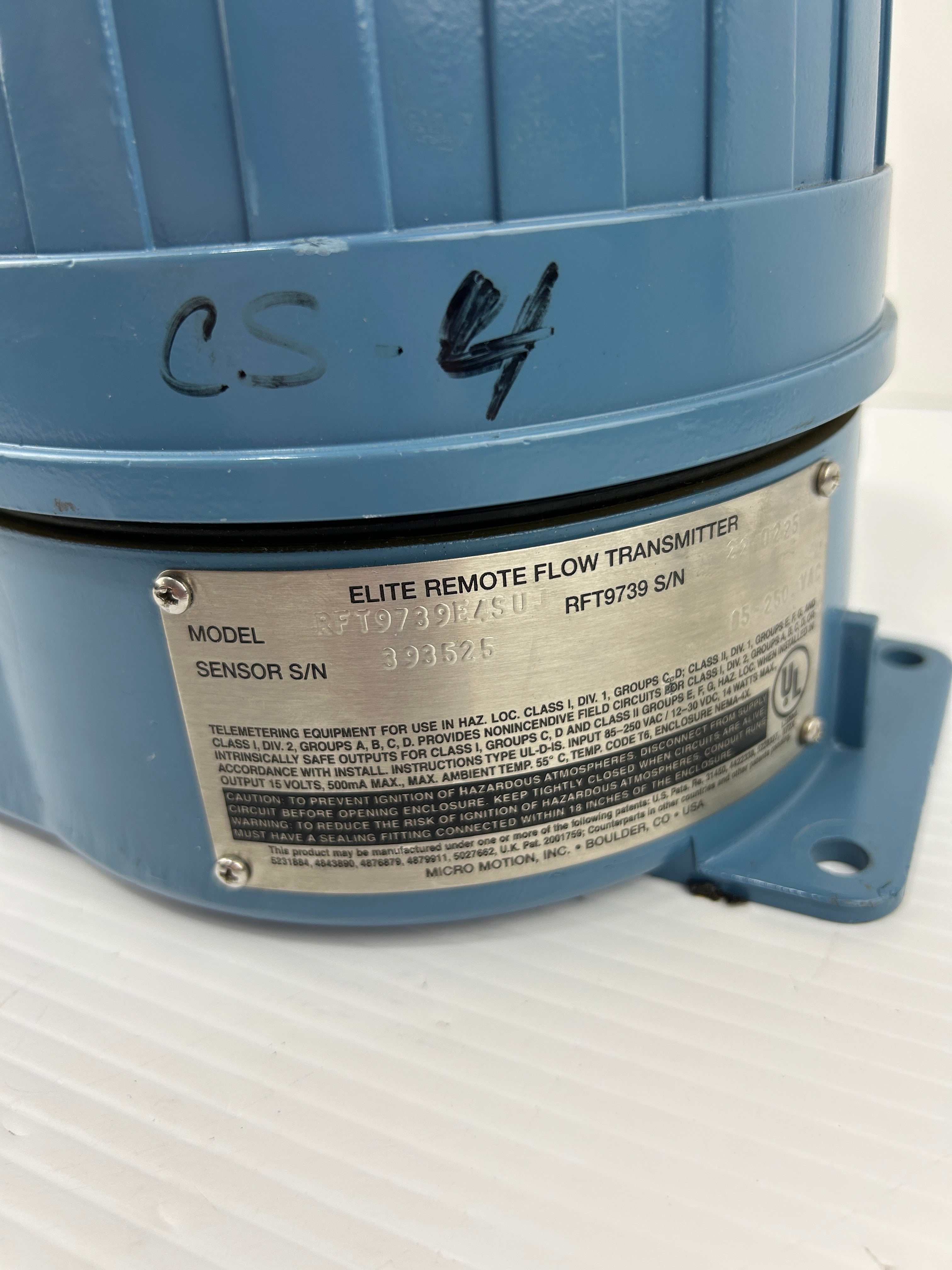 Micro Motion RFT9739E4SUJ Elite Remote Flow Transmitter RFT9739 9739MVD 85-250V