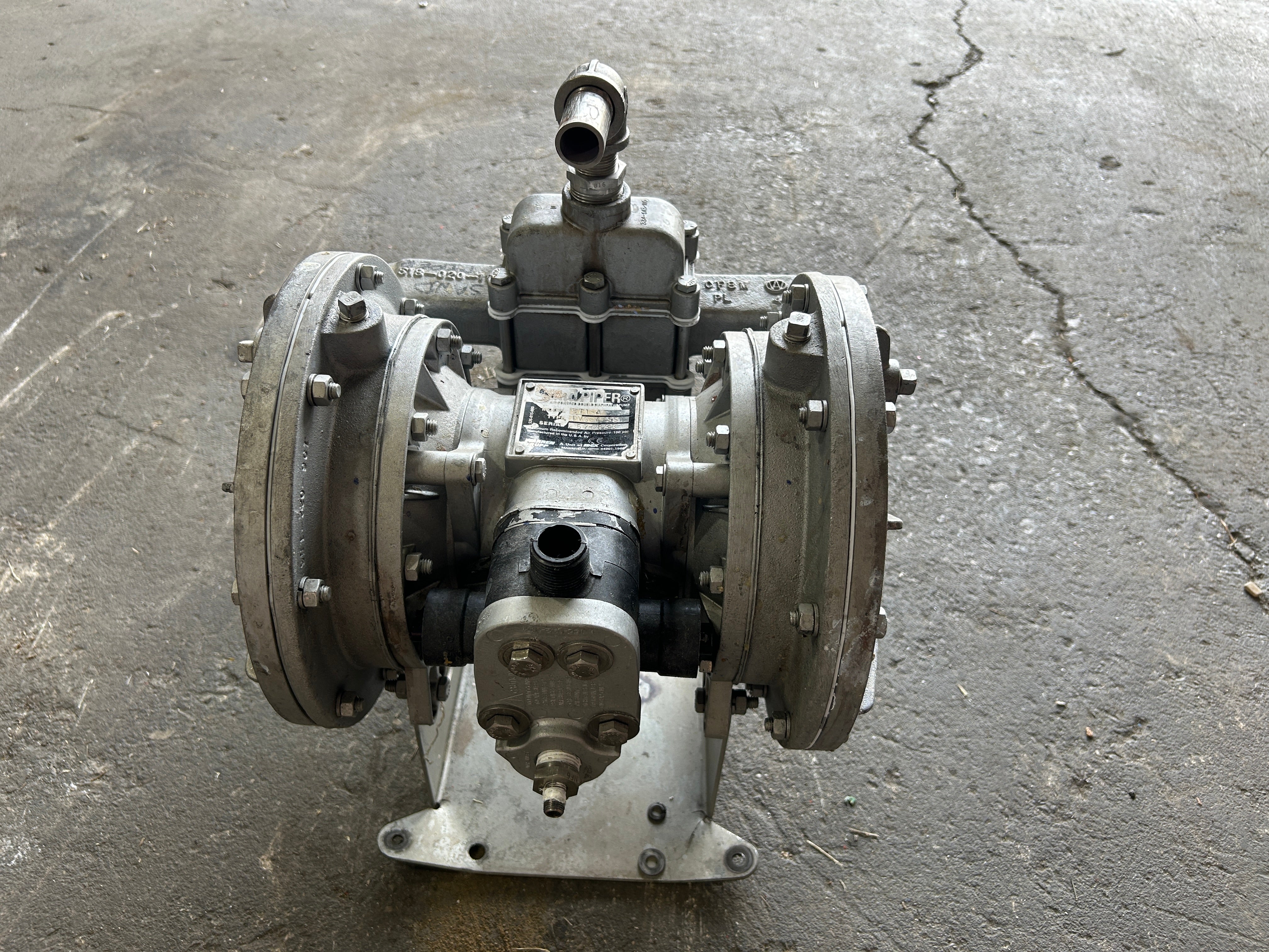 Warren Rupp Sandpiper ST1-A Air Powered Double Diaphragm Pump DVG-4-SS 100PSI