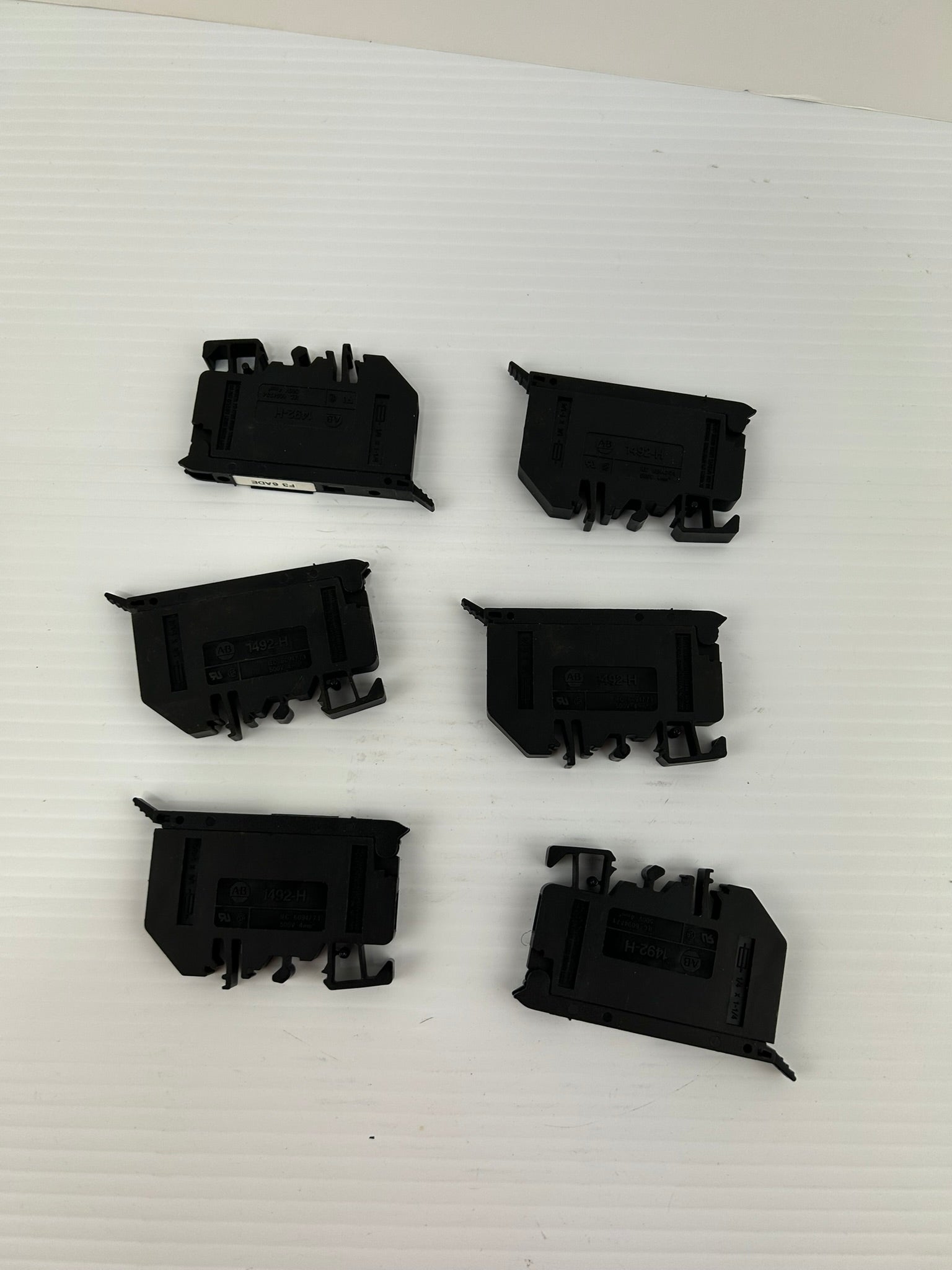 Allen-Bradley 1492-H Black Terminal Block Fuse Holder 500V 4mm² - Lot of 6