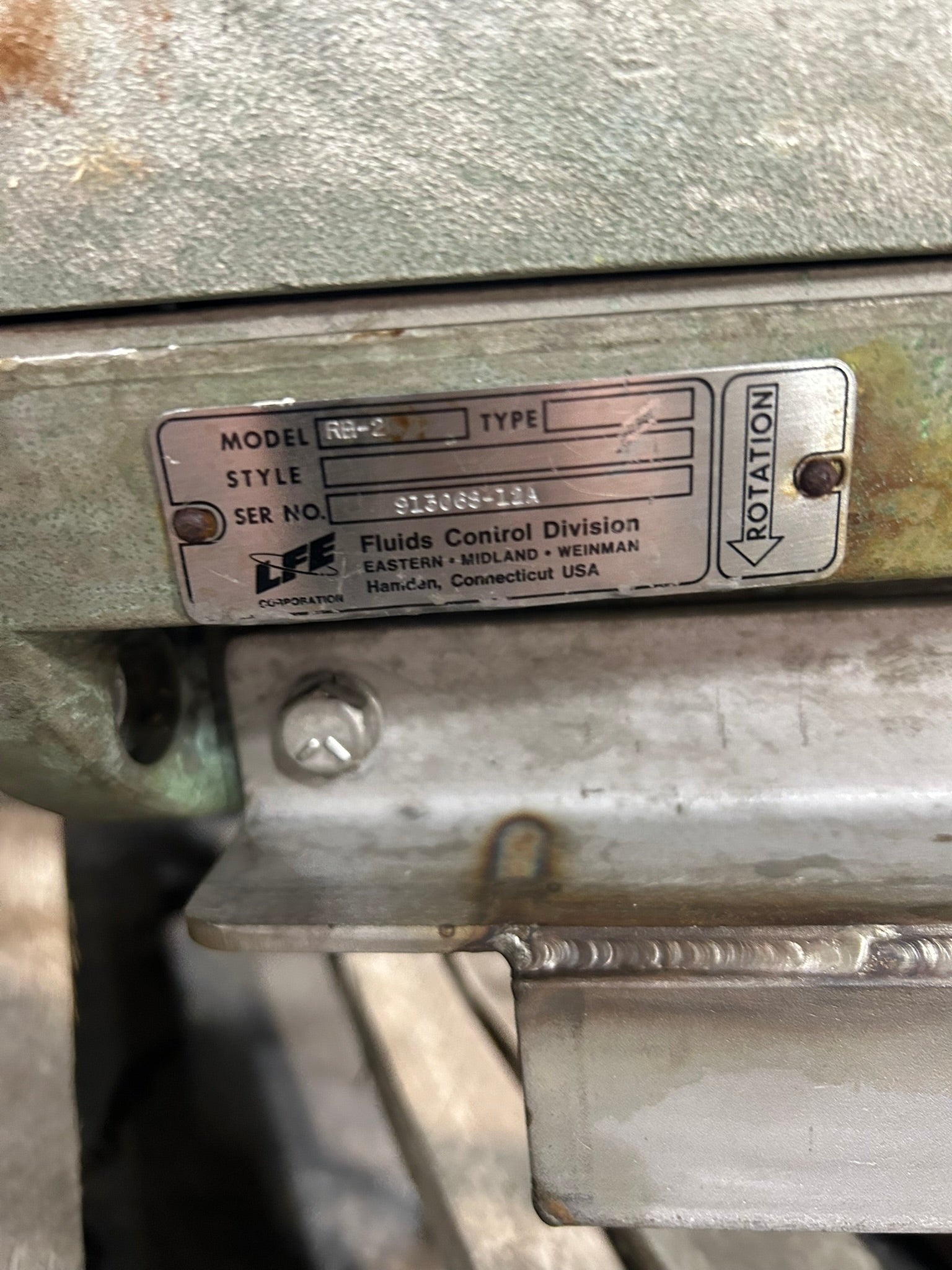 Eastern RB-2 Drum Barrel Mixer & Gould Century 8-120699-01 Motor 1HP 1725RPM 3PH