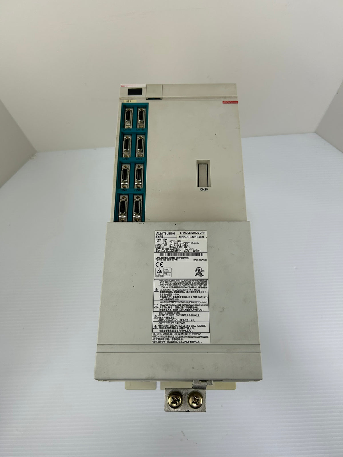 Mitsubishi MDS-CH-SPH-300 Spindle Drive Unit 30kW 340V CNC Servo Drive