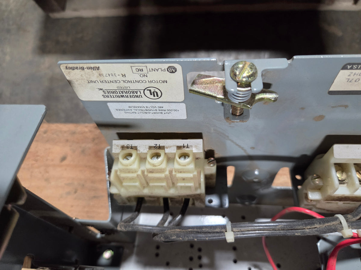 Allen-Bradley MCC Bucket 2113B Size 1 FVNR 10HP 3PH 480V 30A Breaker - No Door