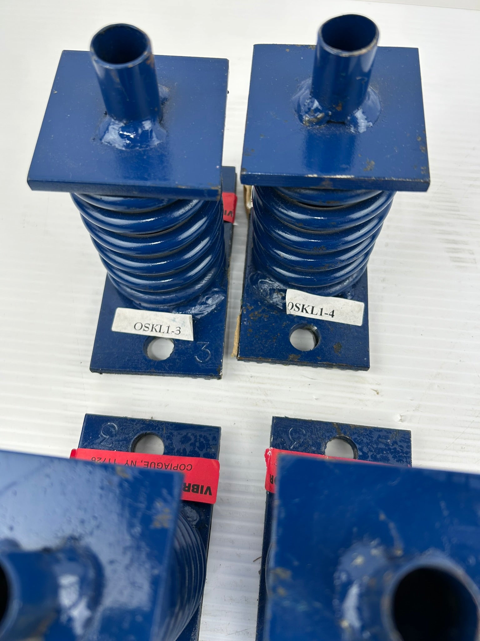 Vibration Eliminator OSKL1-3 & OSKL1-4 Spring Mount Isolator Deflection - QTY 4