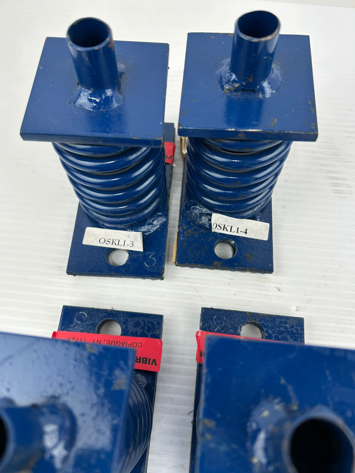 Vibration Eliminator OSKL1-3 & OSKL1-4 Spring Mount Isolator Deflection - QTY 4