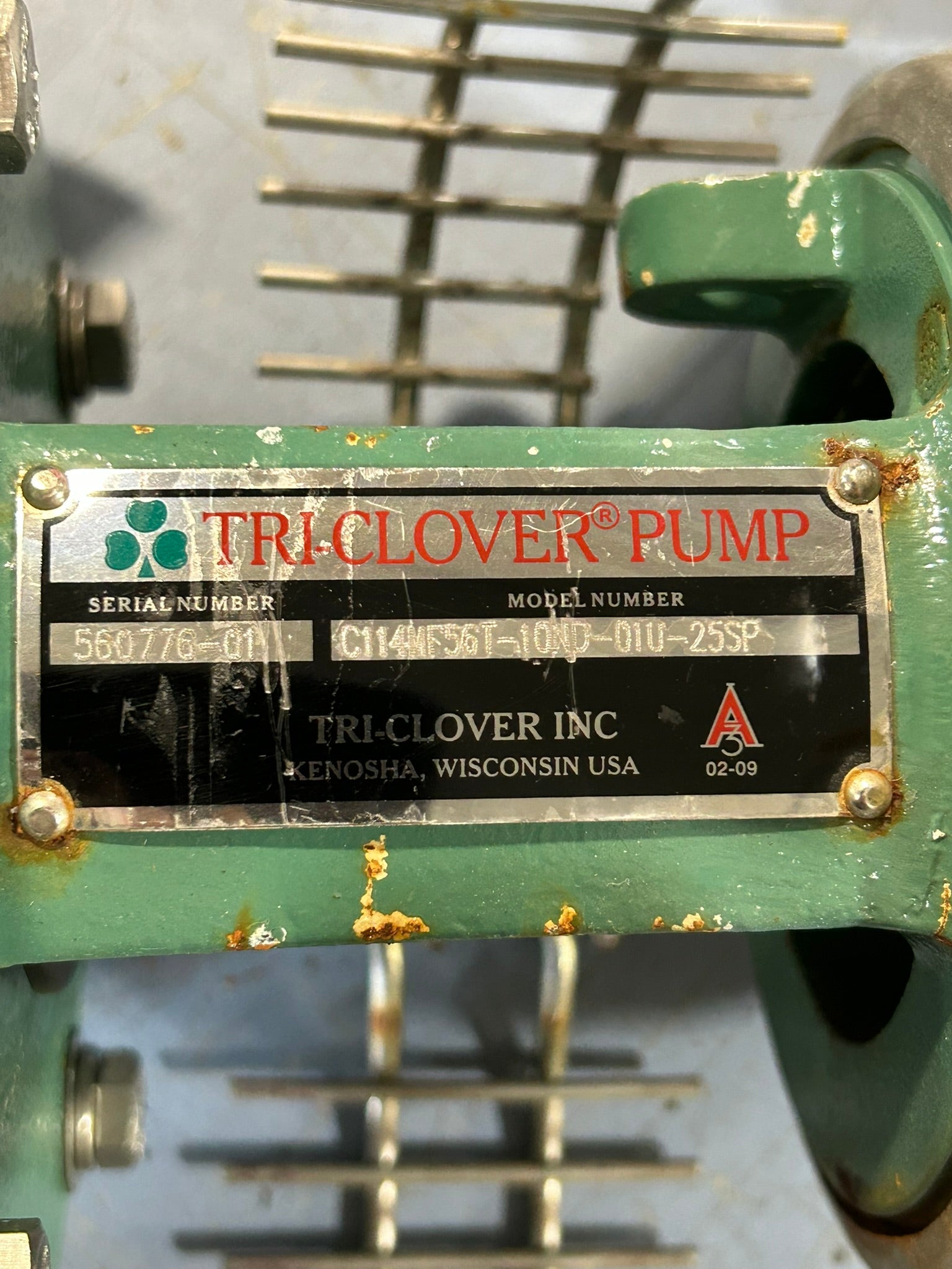 Tri-Clover C114MF56T-10ND-01U-25SP Pump with Baldor CM3534 AC Motor