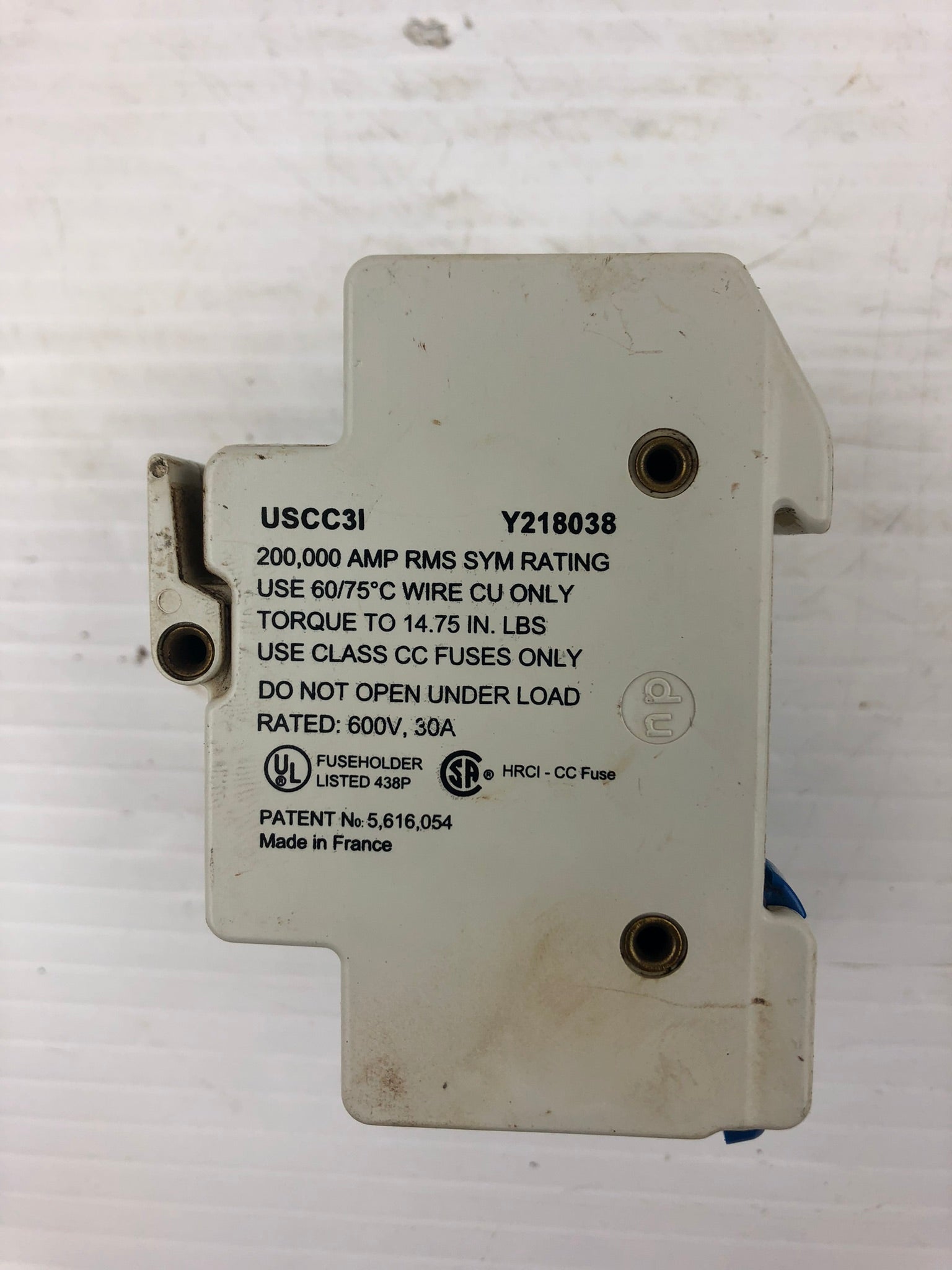 Ferraz Shawmut Ultrasafe USCC3I 3P Fuse Holder 600V 30A