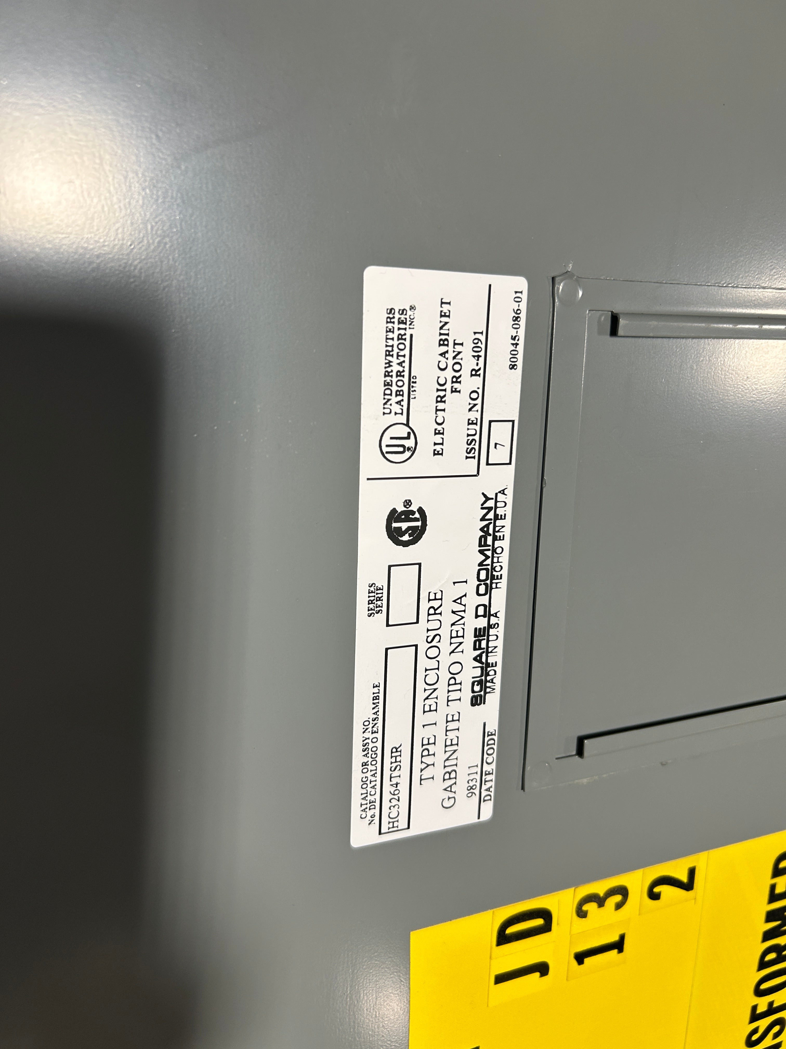 Square D HCM I-Line Load Center Panelboard Breaker Box 1464-4MCU HC3264B 400A E1