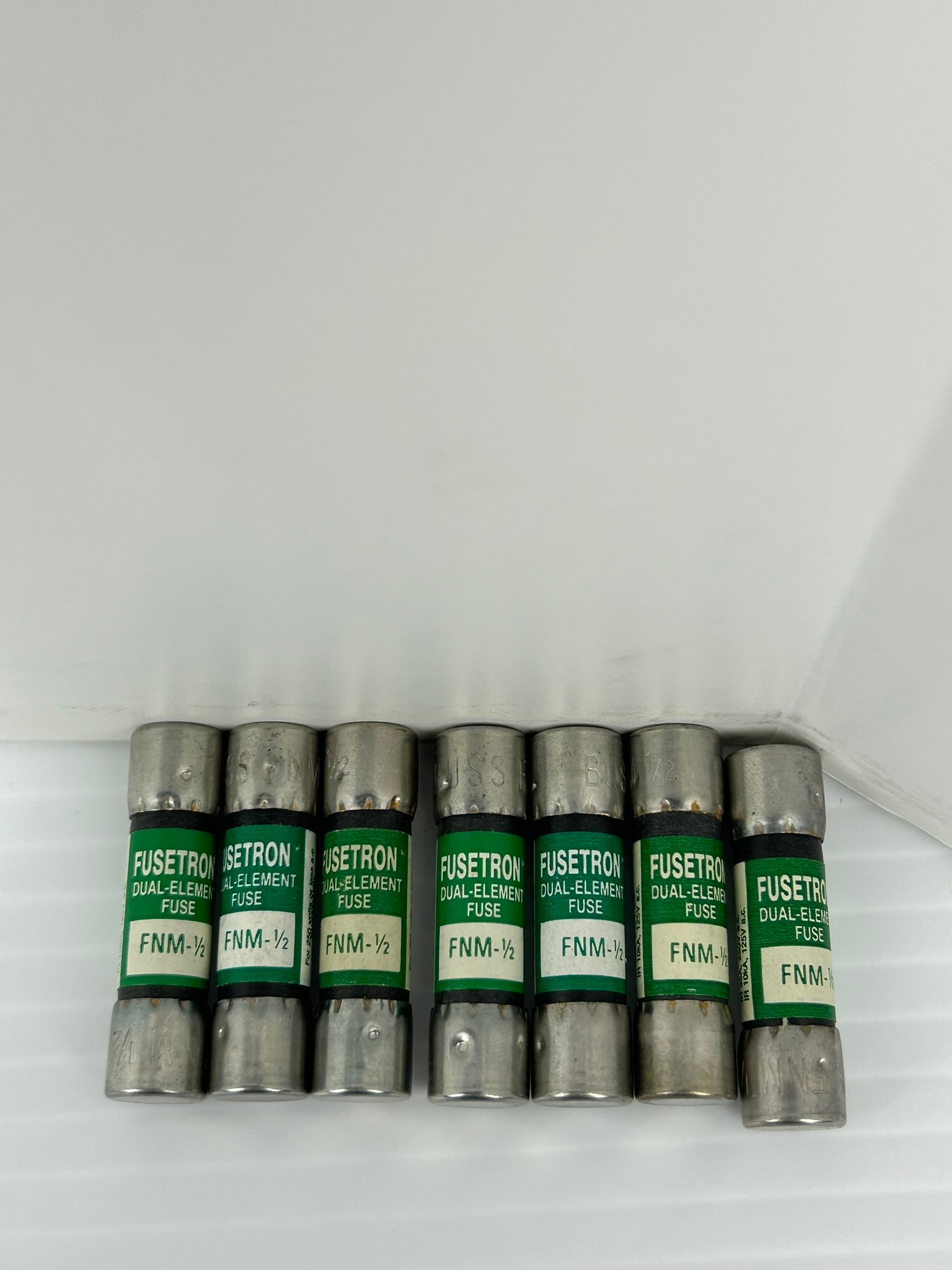 Bussmann FNM-1/2 Fusetron Dual Element Fuse 1/2A - Lot of 7