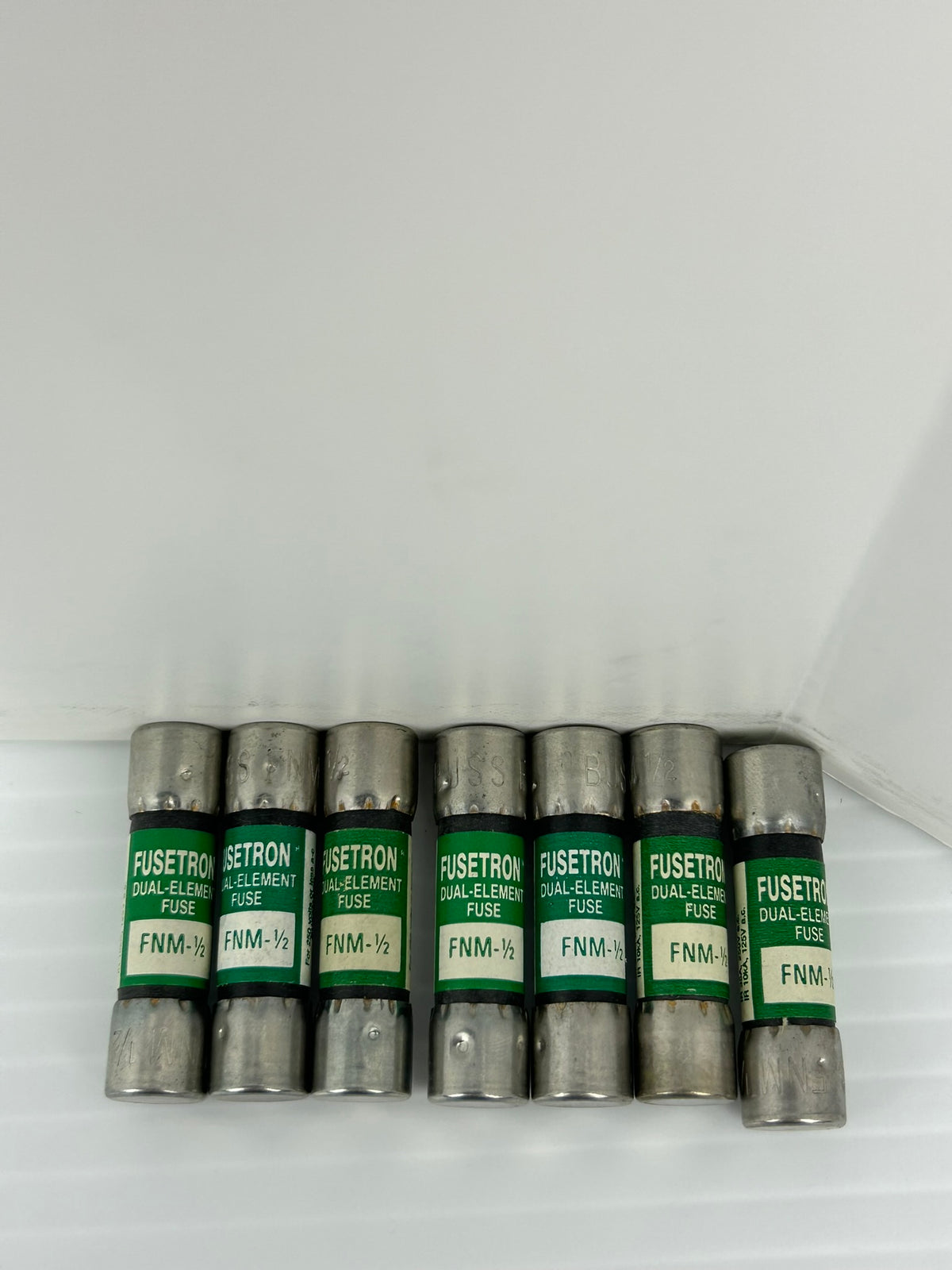 Bussmann FNM-1/2 Fusetron Dual Element Fuse 1/2A - Lot of 7