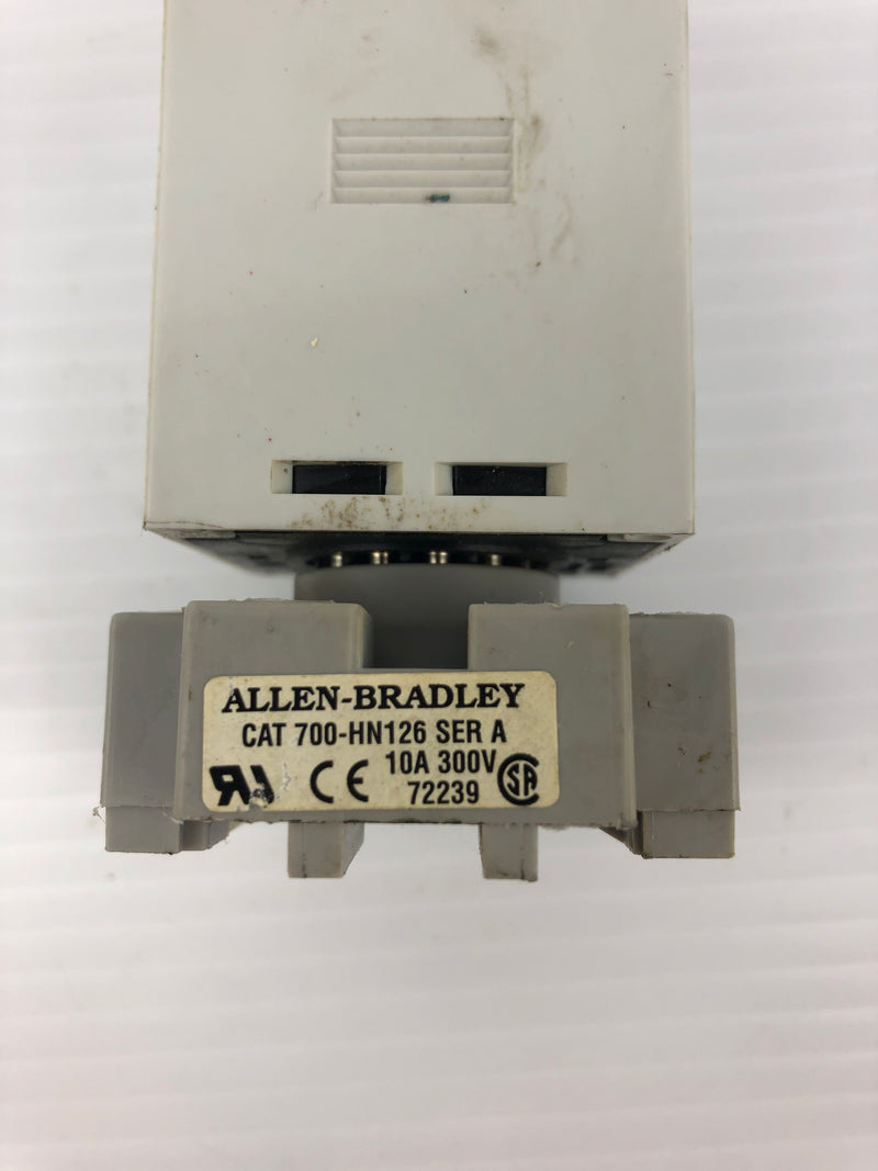 Allen-Bradley 700-HR52TA17 Multi-Function Timing Relay Series C 0-1.2 min