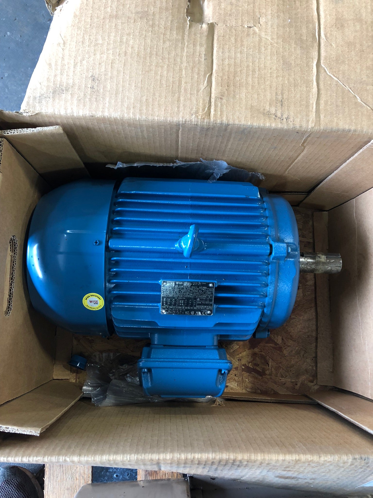 WEG 01018ET3E215T-W22 Electric Motor 07 SET11 1013216949 3PH 1760 RPM