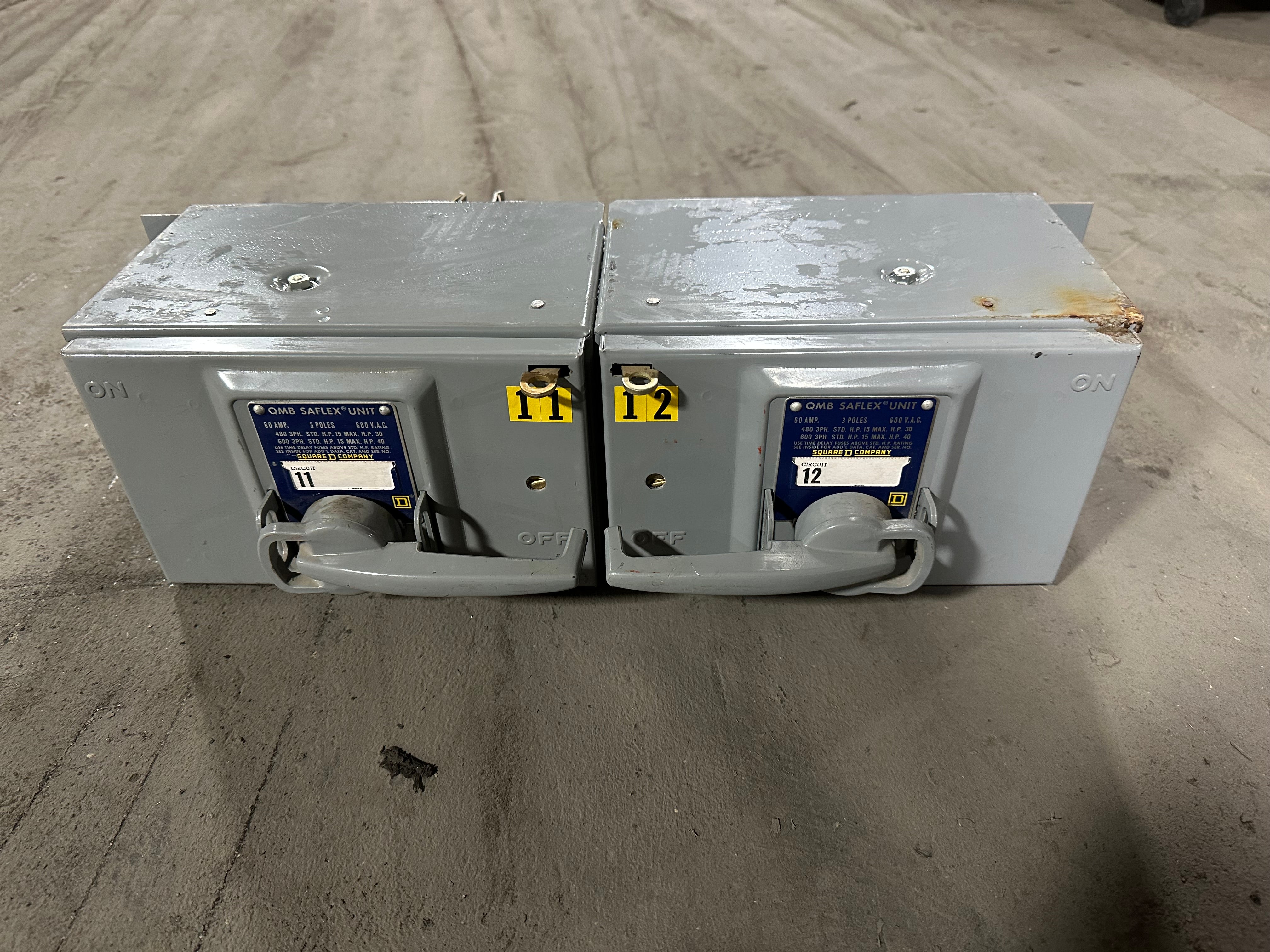 Square D QMB Saflex Twin Switch QMB-3606-T 60 Amps