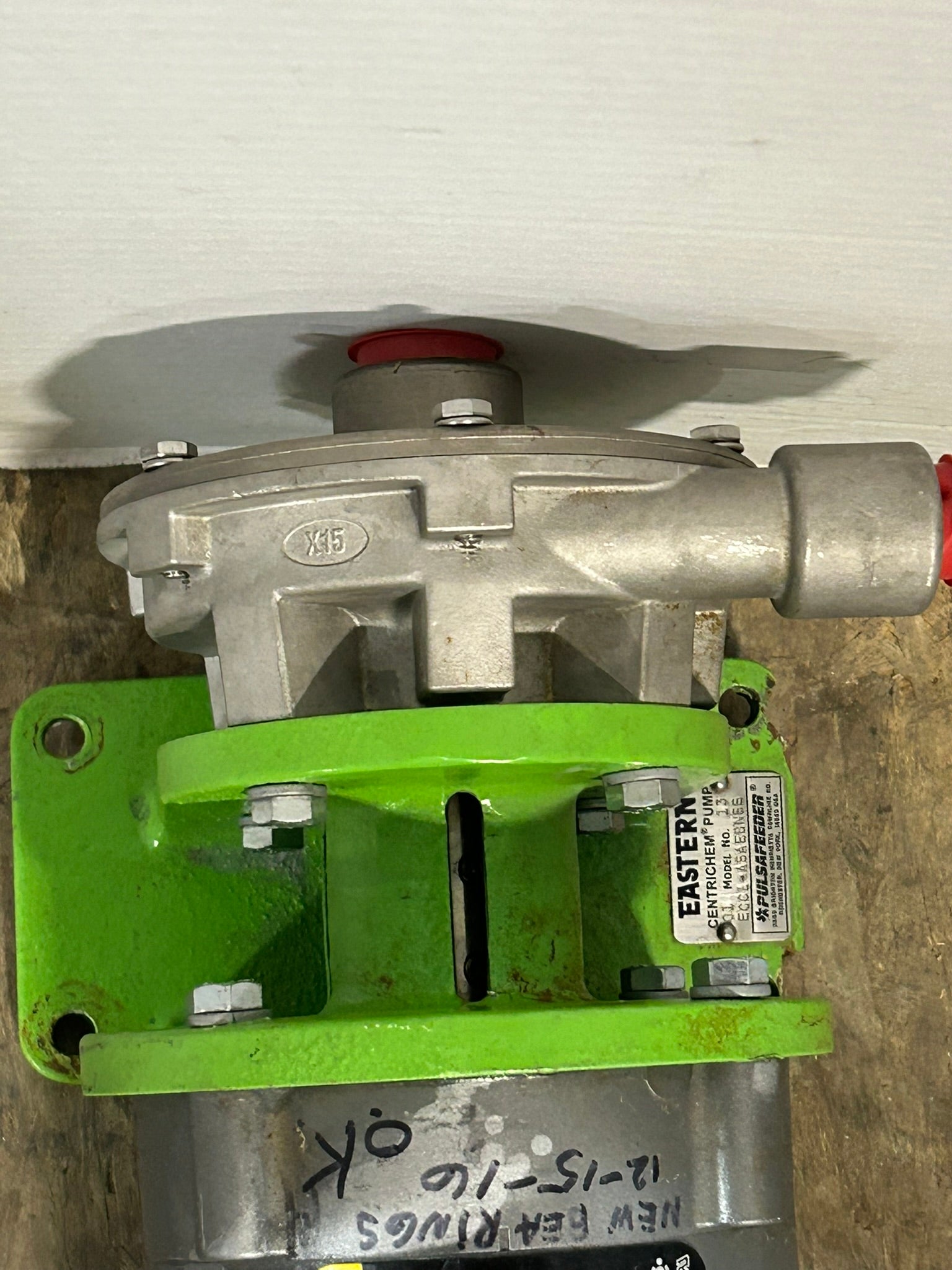 Eastern Centrichem E001-ASAEDNSS Pump with Baldor Reliance VM3545 Motor 1HP 3PH