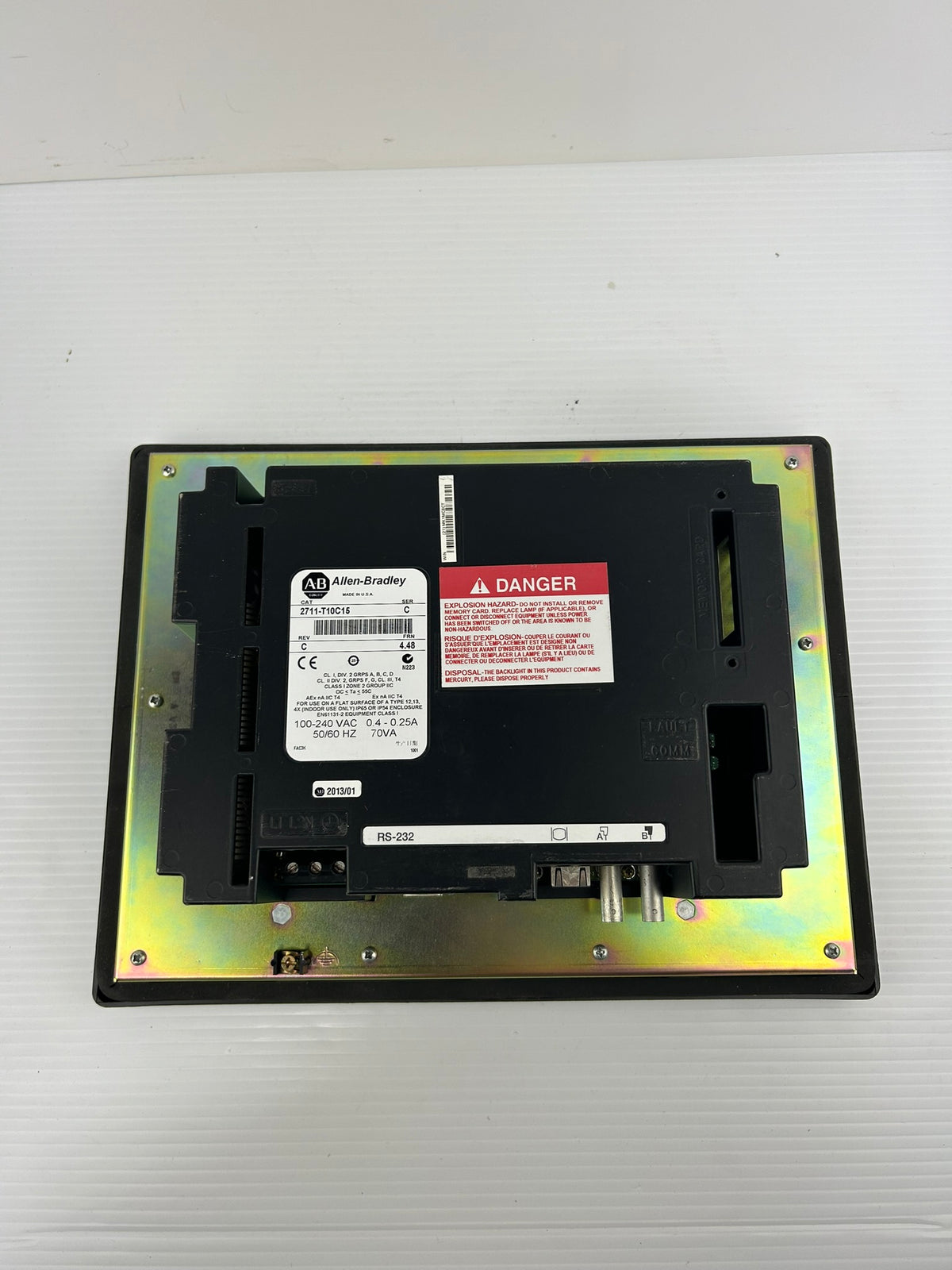 Allen-Bradley HMI 2711-T10C15 PanelView 1000 Touchscreen Series C TESTED